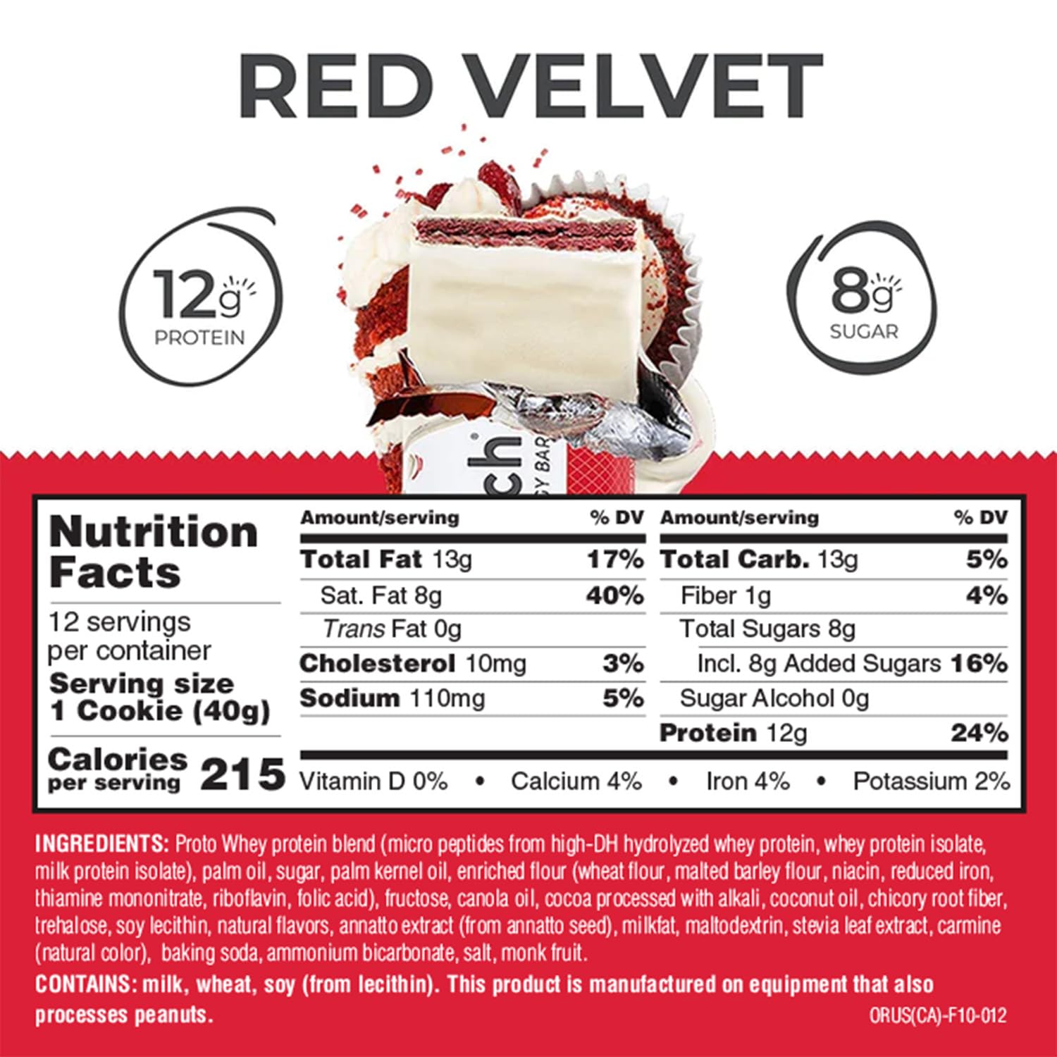 Power Crunch Protein Wafer Bars - High Protein Low Carb Keto Snacks (12 Pack, 1.4oz Each) | Red Velvet Flavor | Post-Workout Recovery & On-The-Go Healthy Snacking