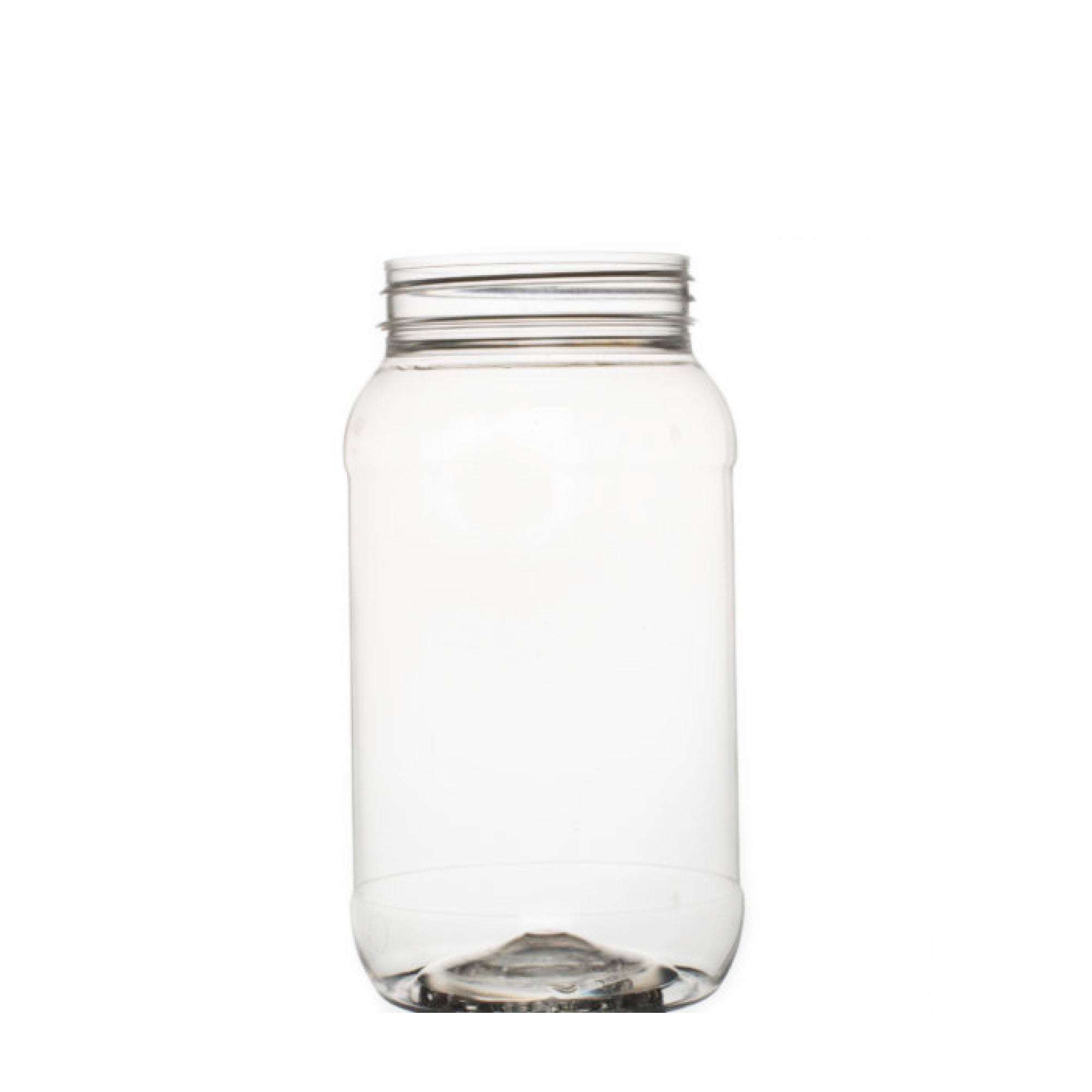 10-Pack 1Kg Clear Round Plastic Honey Jars with Lids - Food Grade Airtight Containers for Honey, Jam, Syrup & DIY Cosmetics Storage | Kitchen & Pantry Organization