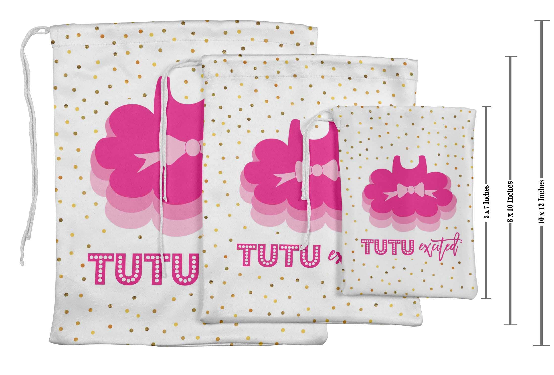 White Tutu Baby Shower Party Favor Bags - 15 Pack Premium Gift Pouches for Newborn Celebrations & Gender Reveal Parties