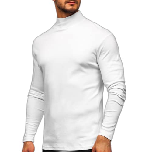 White-half Turtleneck