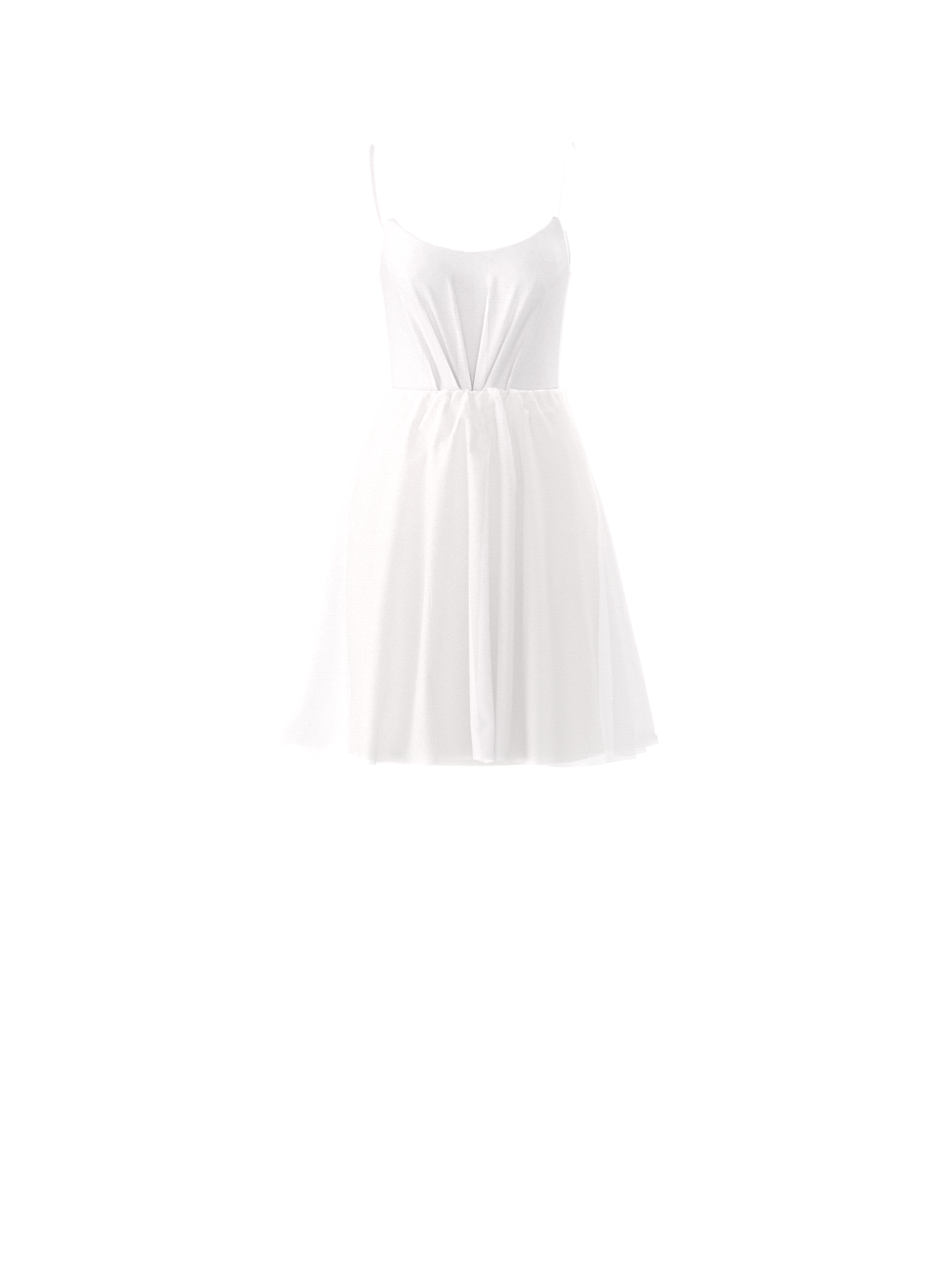 Campbell Bodice & Carla Skirt Set in White - Perfect for Weddings, Parties, and Formal Events