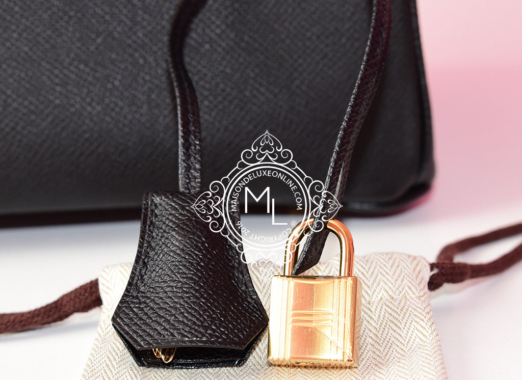 Authentic Hermes Birkin 30 Handbag in Noir Black Epsom Leather with Gold Hardware - Luxury Designer Tote for Women, Perfect for Work, Travel & Special Occasions
