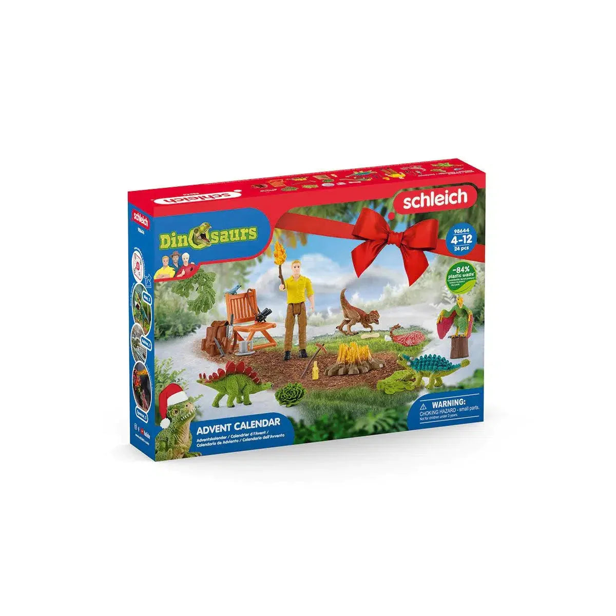 Dinosaur Advent Calendar - 24 Days Countdown to Christmas with Fun Dino Toys & Surprises | Perfect Holiday Gift for Kids & Dinosaur Lovers