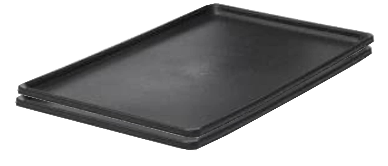 2 Pack Black Plastic Seed Trays for 30