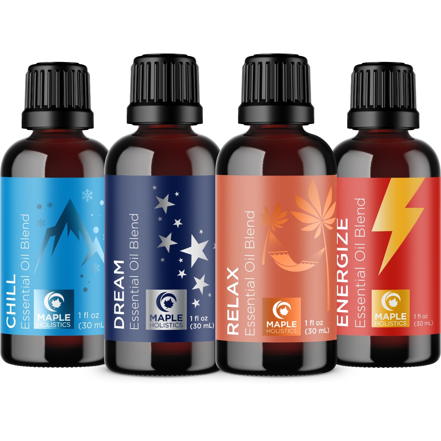 Best Essential Oil Blends Set for Aromatherapy, Relaxation & Stress Relief - Perfect for Diffusers, Massage & Home Spa