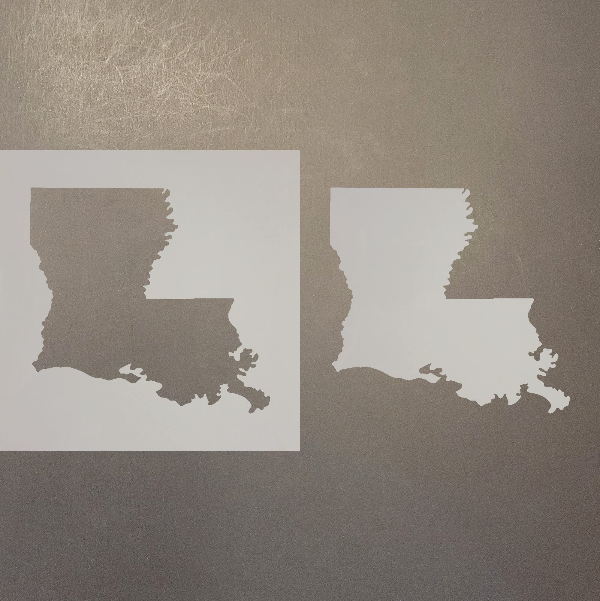 Louisiana Reusable Mylar Stencil - 4 Inch Art & Craft Supplies for DIY Projects, Scrapbooking, and Home Decor | Durable Stenciling Tool for Painting, Woodworking, and Fabric Design