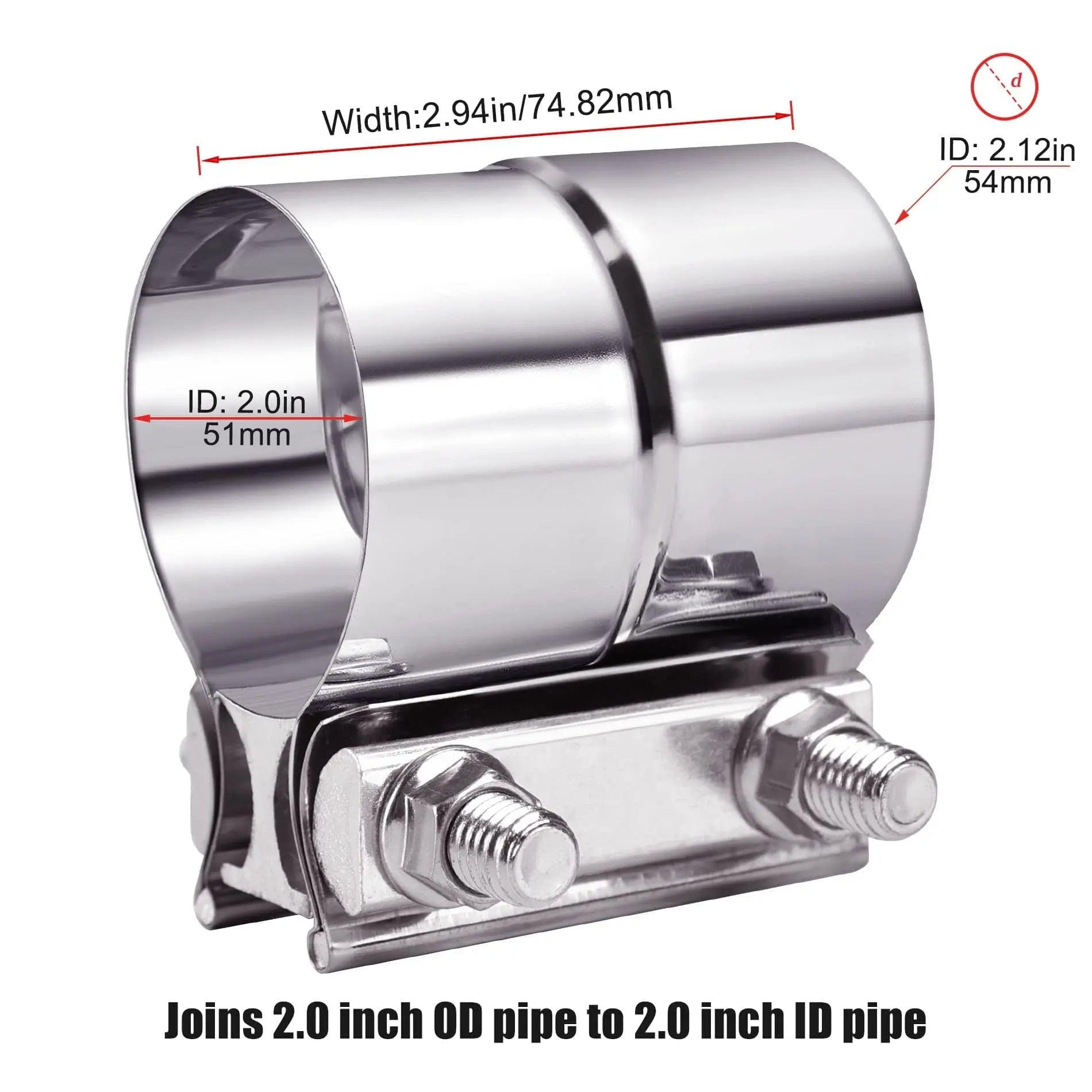EVIL ENERGY Stainless Steel Exhaust Clamp - 2