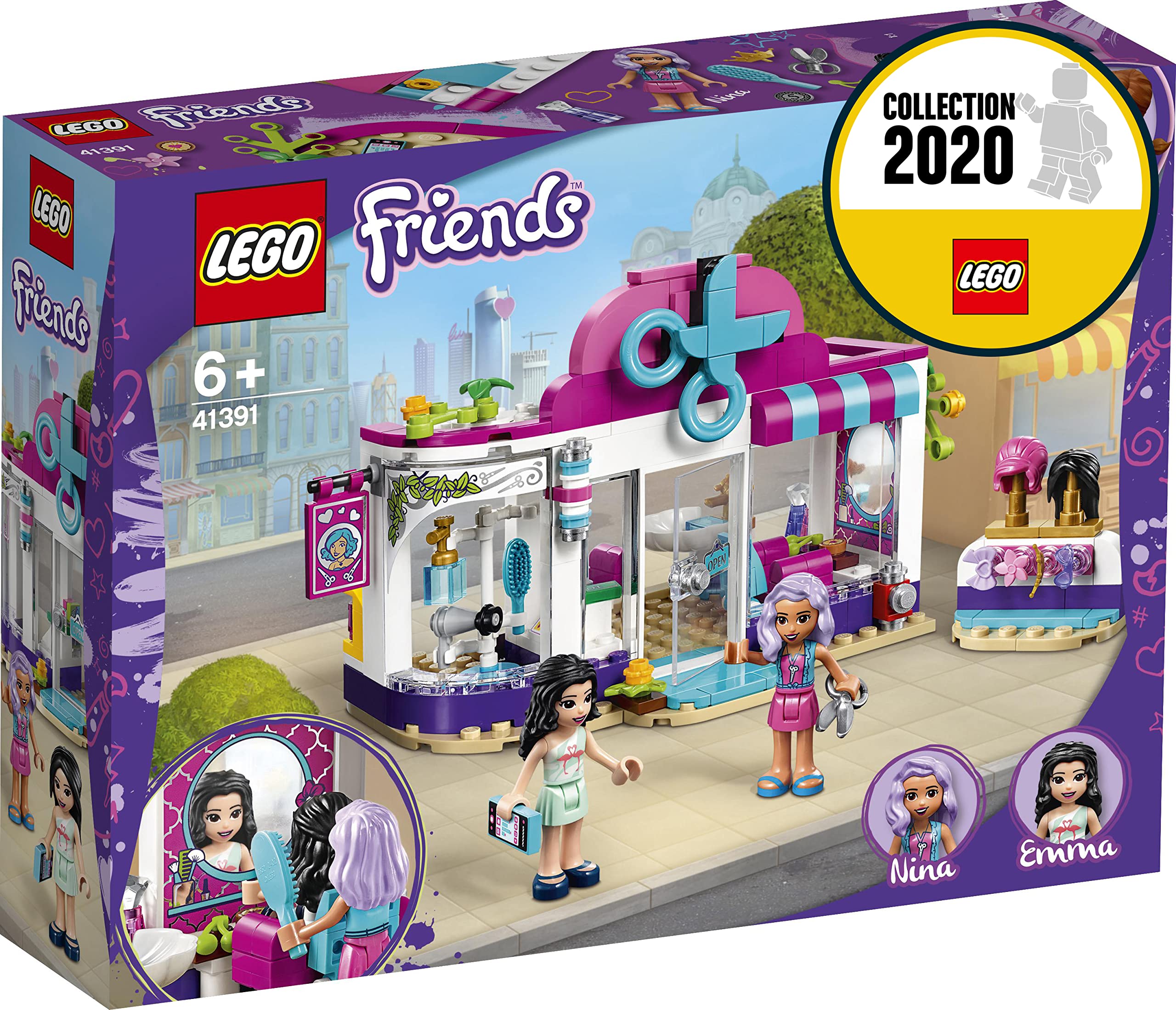 LEGO 41391 Friends Heartlake City Hair Salon Building Set - Creative Play for Kids, Perfect for Birthday Gifts & Pretend Role Play Scenes