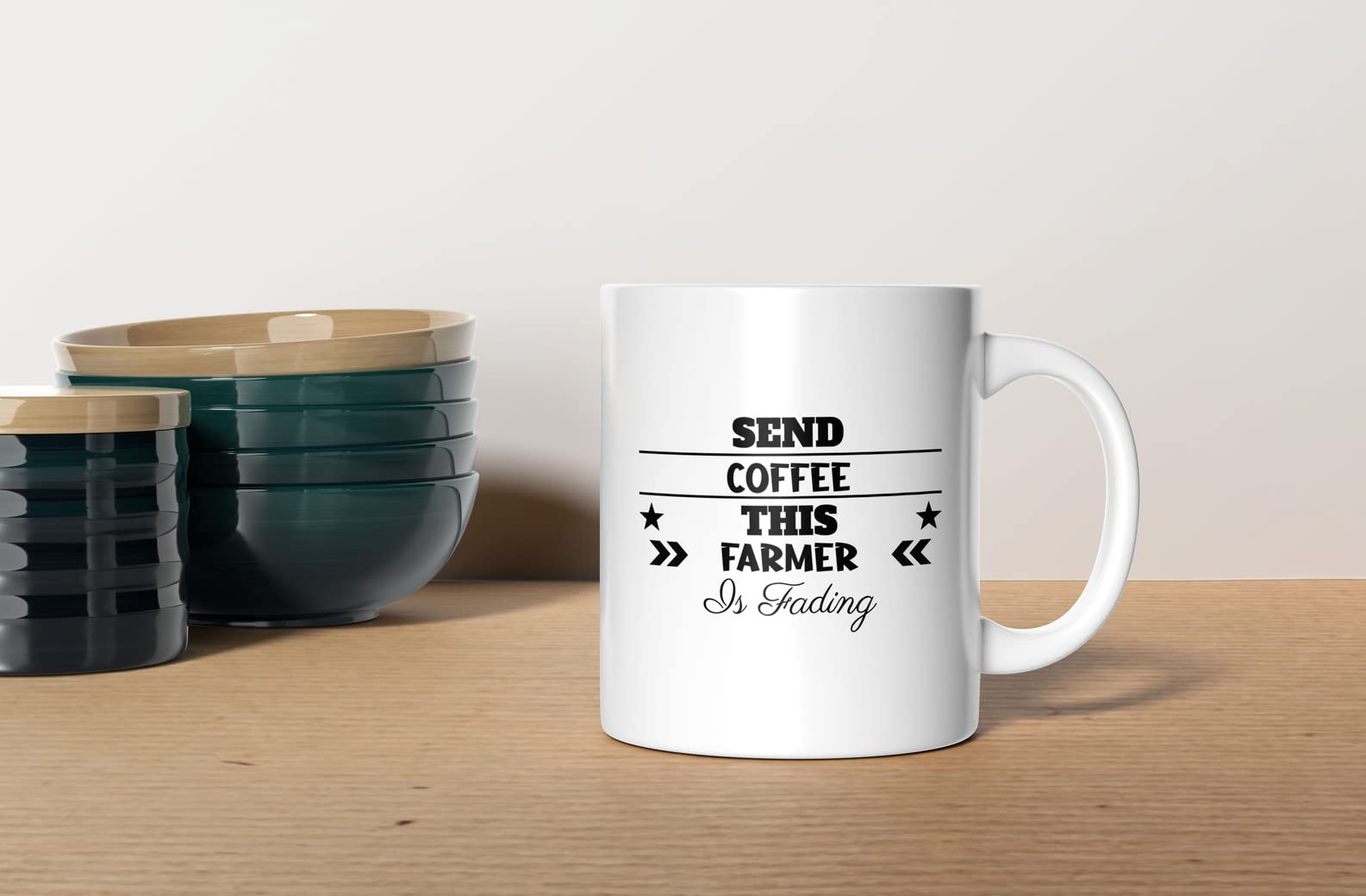 Funny Farmer Coffee Mug - Gift for Farmers - 'This Farmer Is Fading' Design - 15oz Ceramic Cup for Coffee, Tea & Hot Drinks - Perfect for Farm Work, Ranch Life & Agriculture Enthusiasts