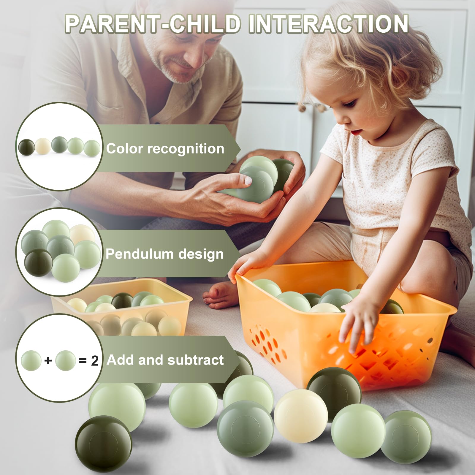 Crush-Proof Clear Plastic Ball Pit Balls for Kids - Durable & Safe Play Balls for Indoor & Outdoor Ball Pits, Toddler Playrooms, Birthday Parties & Sensory Play