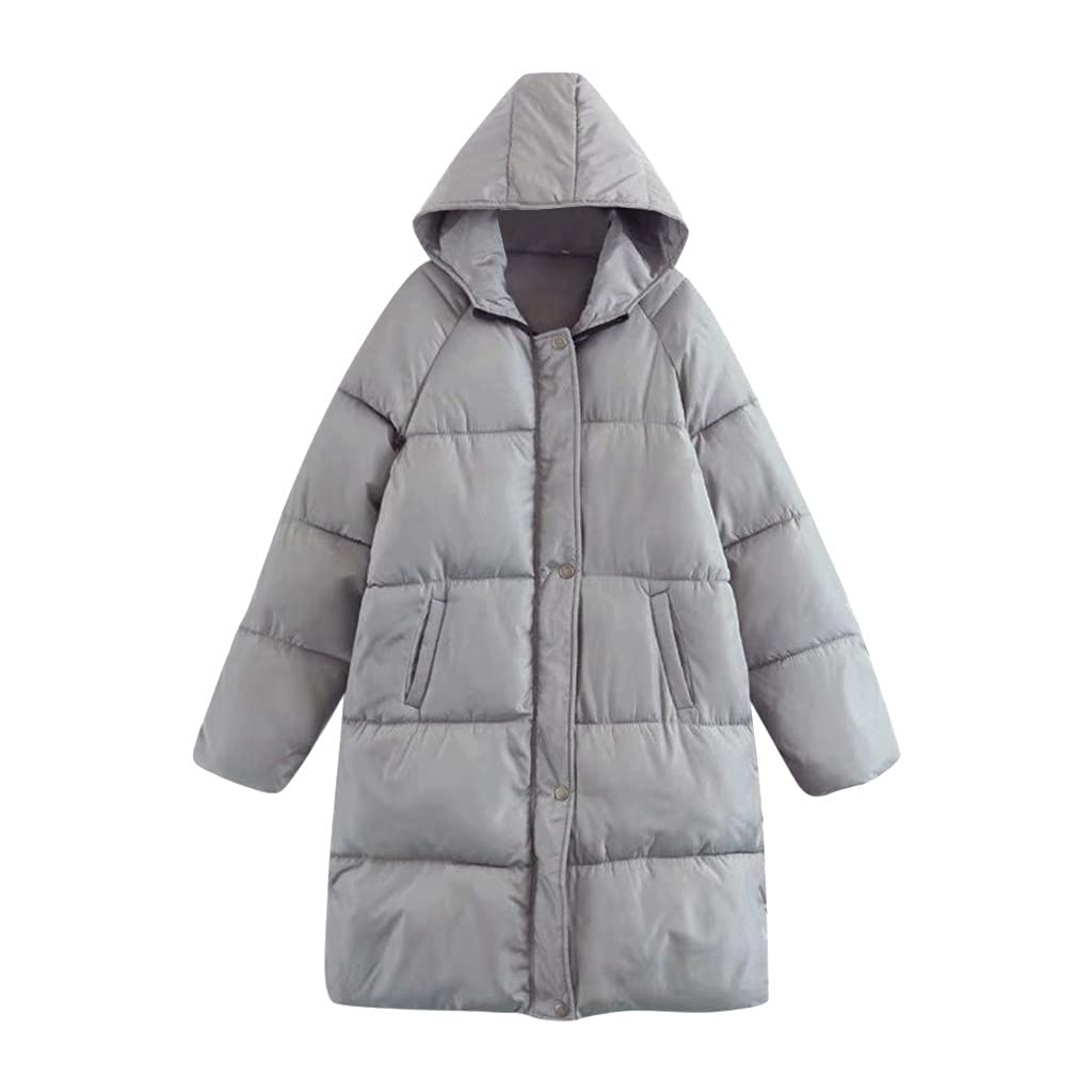 Women's Warm Long Zipper Coat - Solid Color Autumn Winter Jacket & Vest for Outdoor Activities, Work & Casual Wear