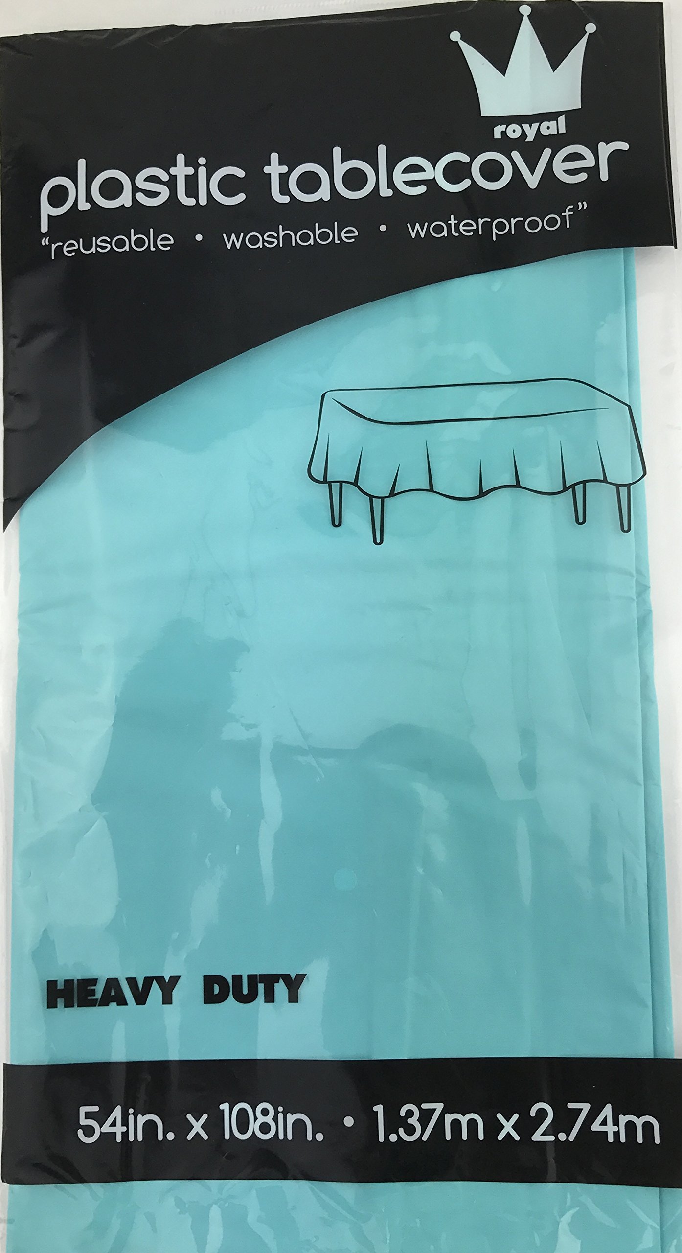 Royal 7-Pack Plastic Tablecloths 54