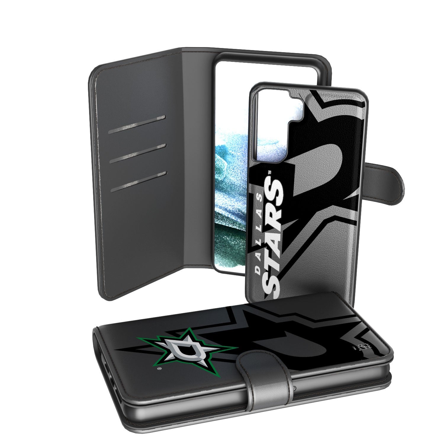 Dallas Stars Tilt Wallet Case for iPhone - Slim RFID Blocking Credit Card Holder with Team Logo - Perfect for Hockey Fans & Game Day Accessories
