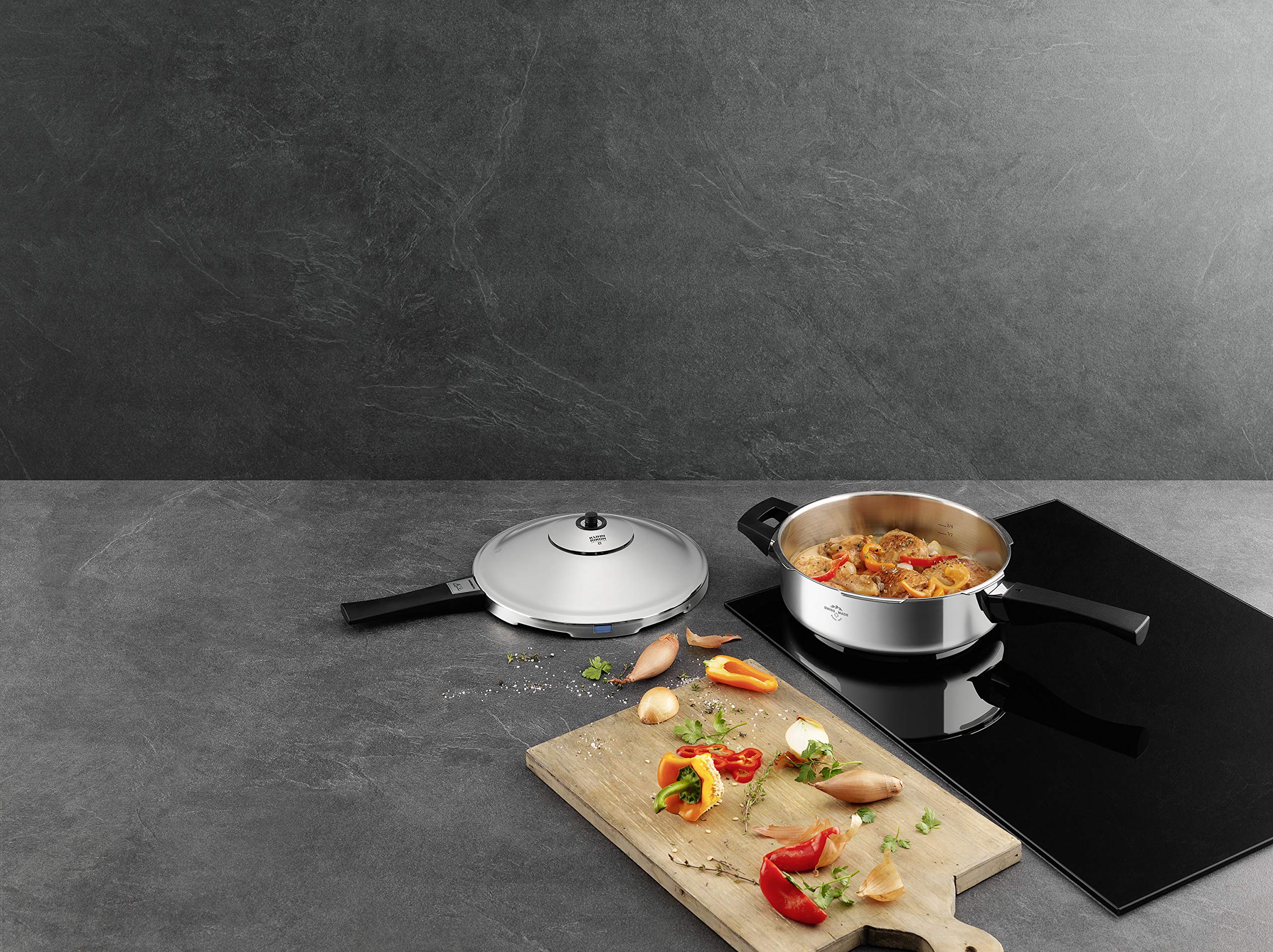 Kuhn Rikon Duromatic Energy Efficient Pressure Cooker & Frying Pan - Fast Cooking & Sautéing for Healthy Meals | Perfect for Home Chefs & Meal Prep