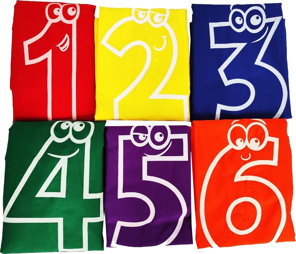 22YardsPro Kids Jumping Sack Race Bags - 6 Piece Set for Outdoor Games, Family Party Activities & Sports Day Events - Perfect for Backyard Fun, School Field Days & Garden Playtime