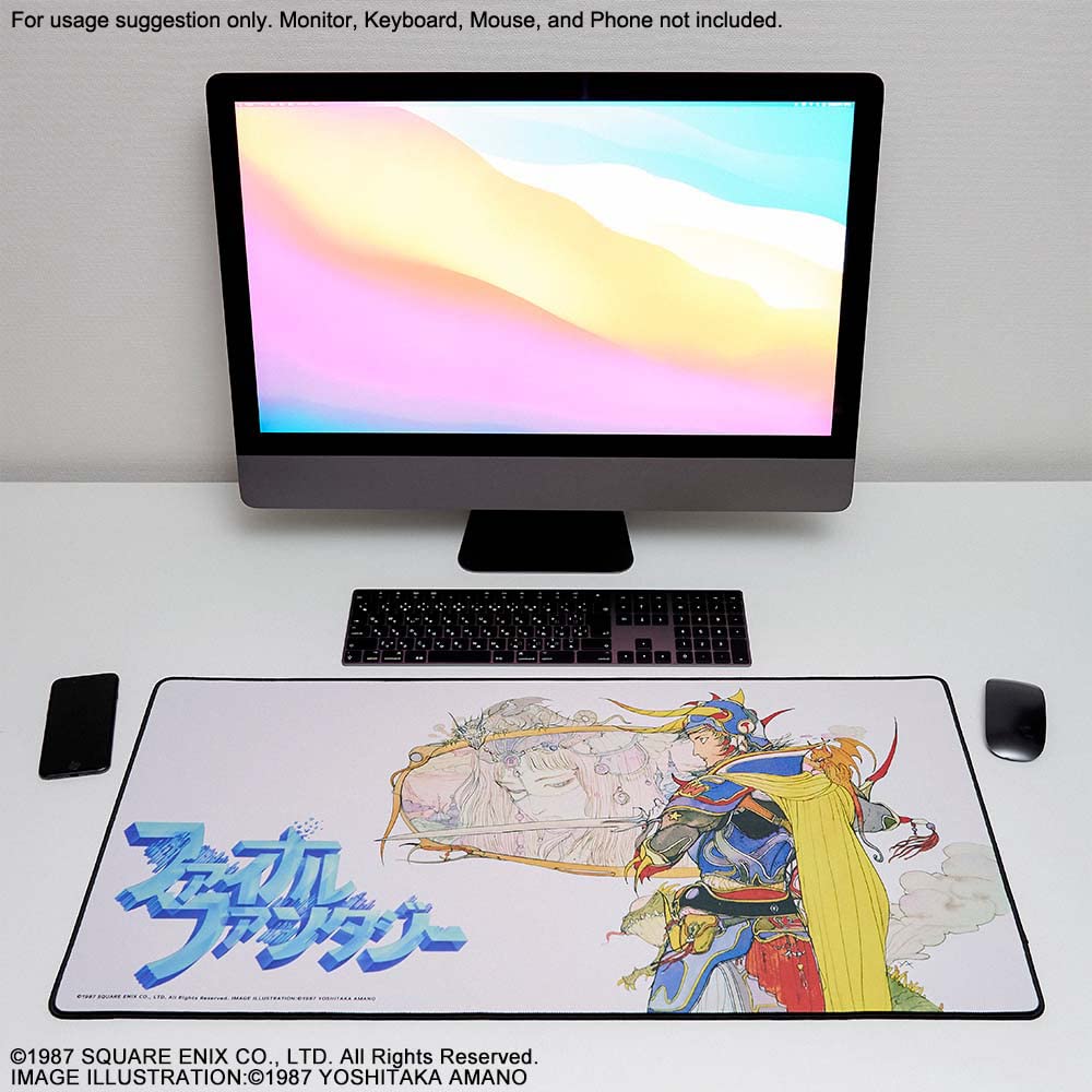 Final Fantasy Gaming Mouse Pad - Non-Slip Polyester Surface for PC & Laptop - Perfect for Gamers, Office Work & Home Use