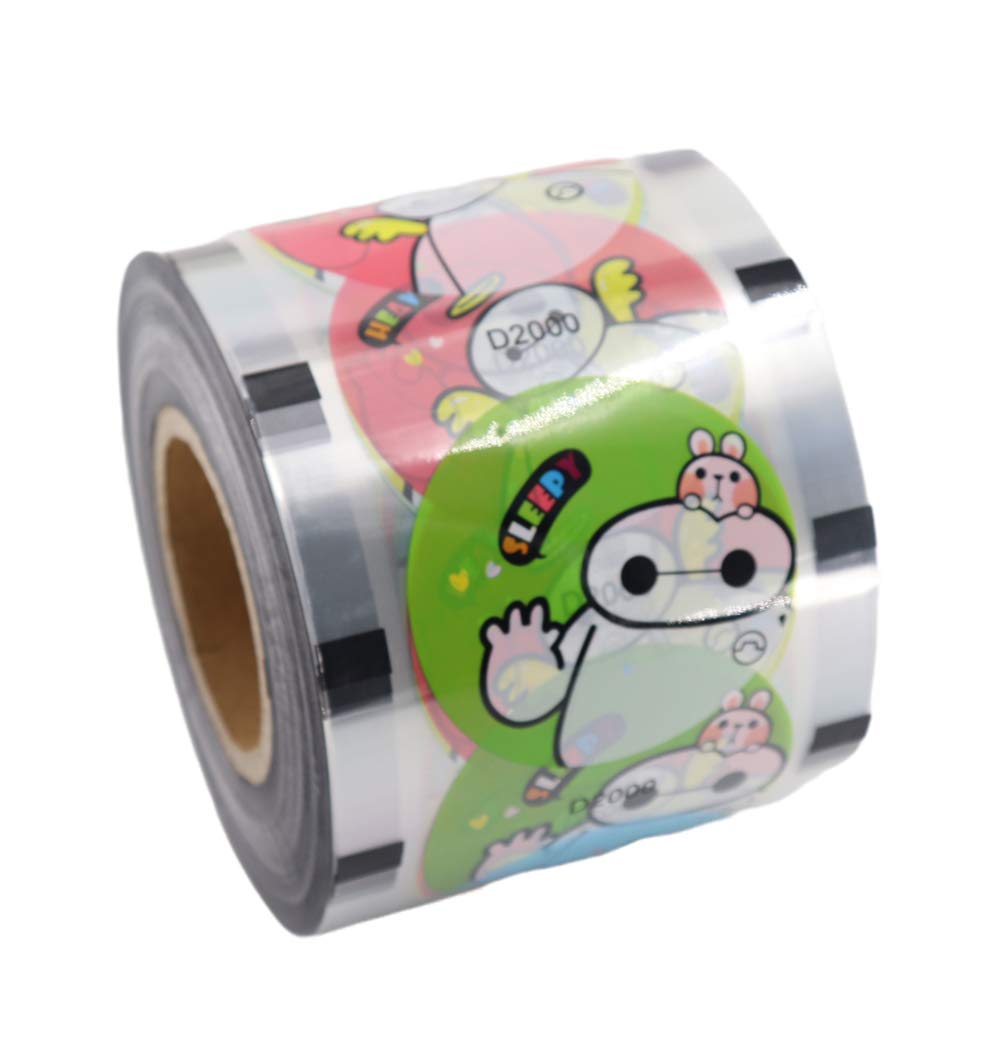 3000PCS Bubble Tea Cup Sealing Film - 90-105mm Diameter PP Plastic Cup Lids - Perfect for Boba, Milk Tea, Smoothies & Takeaway Drinks