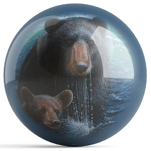 Kevin Daniel OnTheBallBowling Bearly Swimming Bowling Ball - Perfect for Competitive Play & Fun Bowling Nights