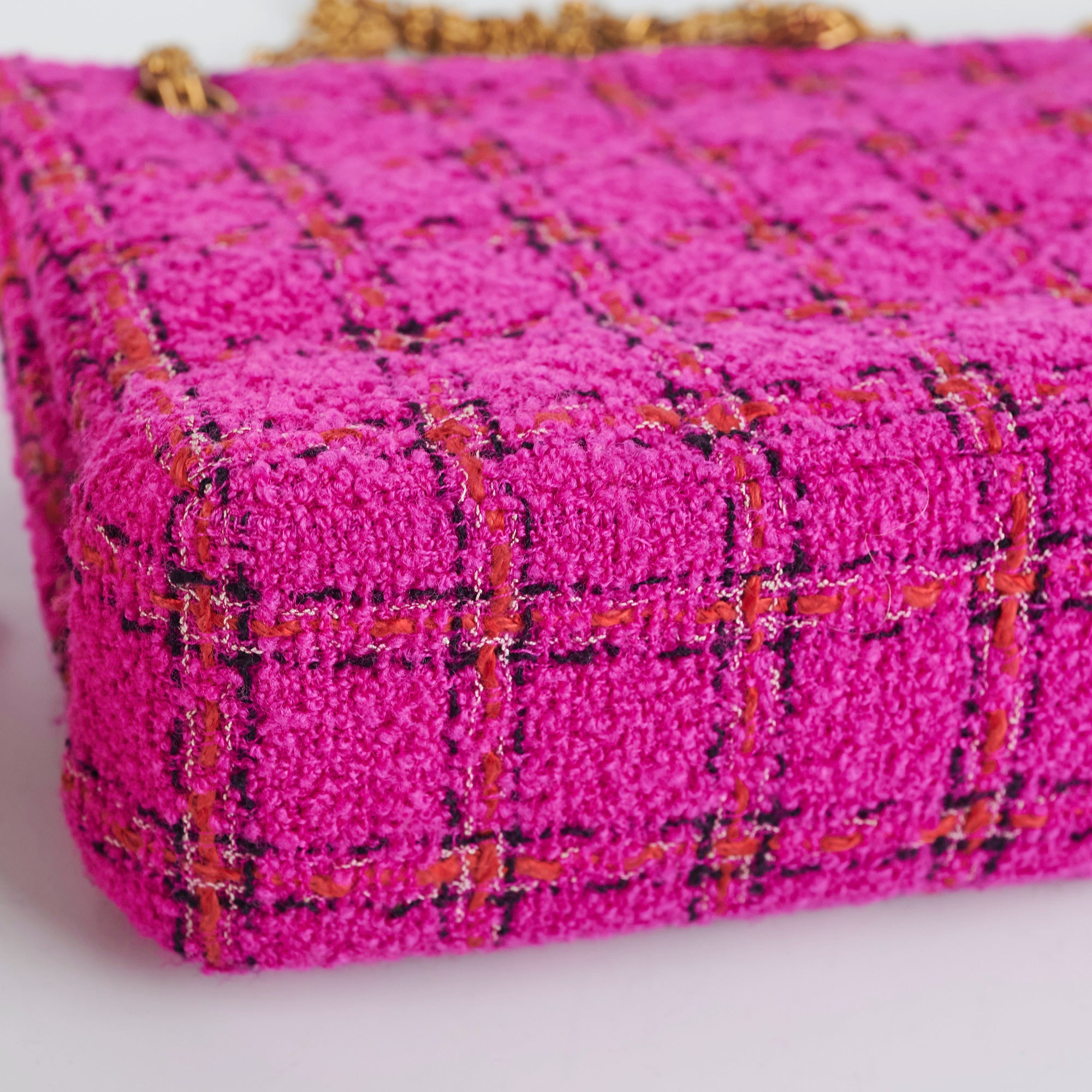 Chanel Pink Tweed Shoulder Bag - Luxury Designer Handbag for Women | Perfect for Parties, Weddings & Special Occasions