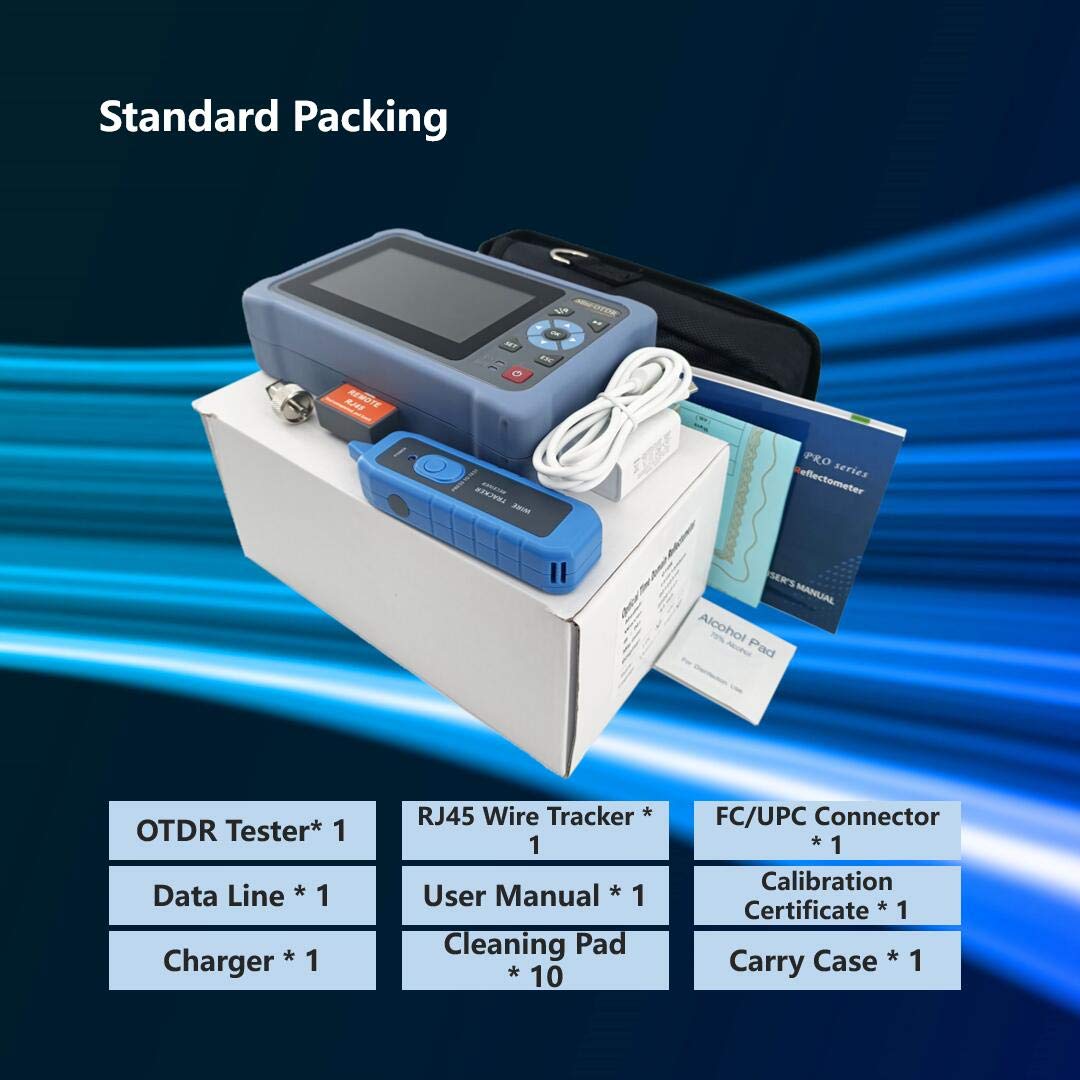 Professional OTDR Tester 1310/1550nm 26/24dB 100km with 4.3