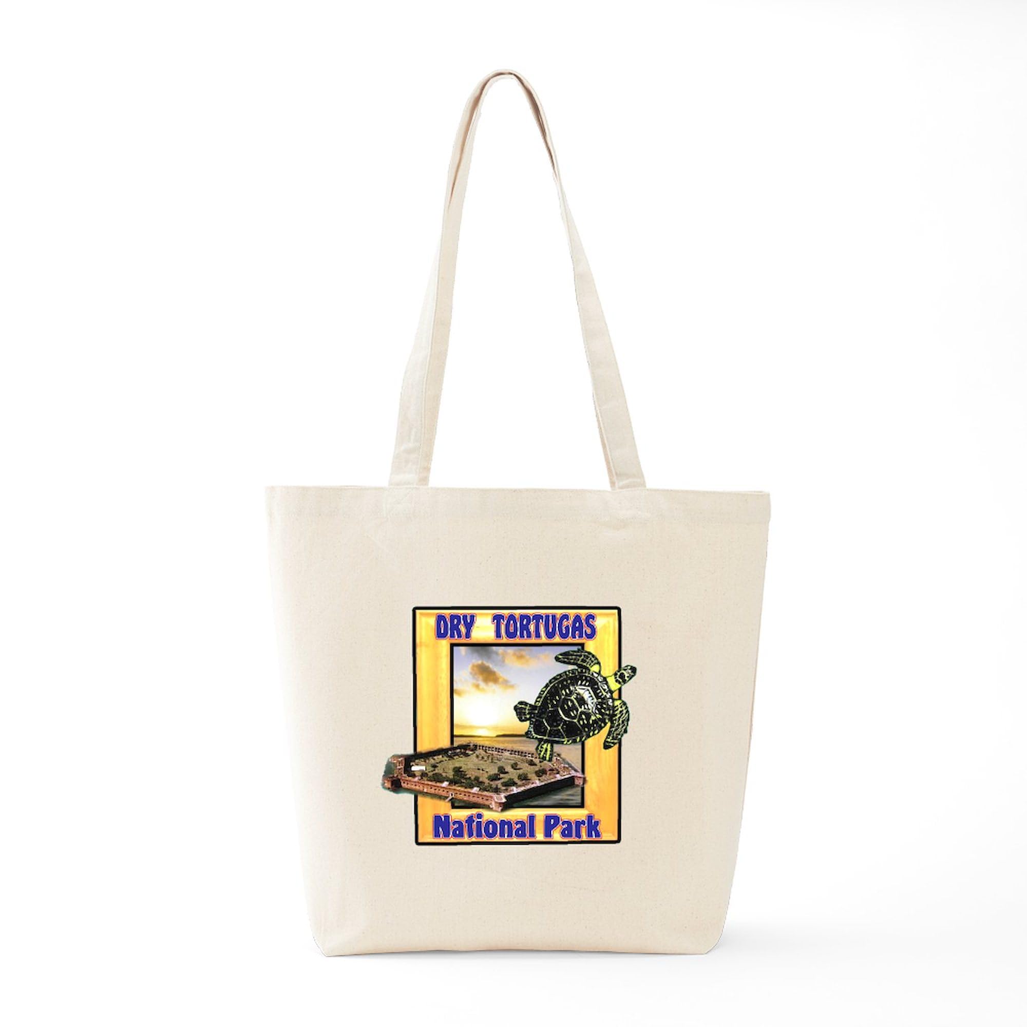 Dry Tortugas National Park Tote Bag - Natural Canvas Reusable Shopping Bag for Beach, Grocery & Travel | Eco-Friendly Cotton Carryall