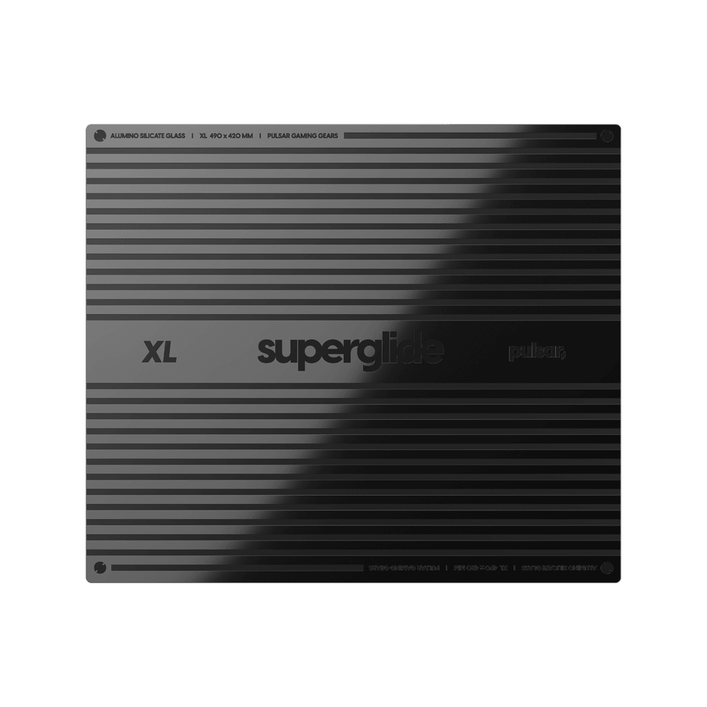 Aimerz Edition Superglide Glass Mousepad - Ultra Smooth Gaming Surface for PC & Laptop - Perfect for Esports, FPS, and Office Work