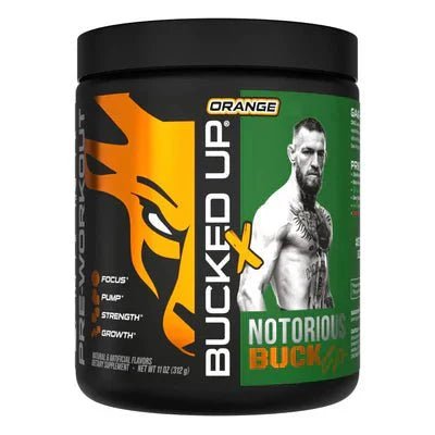 Bucked Up BAMF Nootropic High Stimulant Pre Workout Supplement - Boost Energy, Focus & Performance for Intense Gym Workouts & Fitness Training
