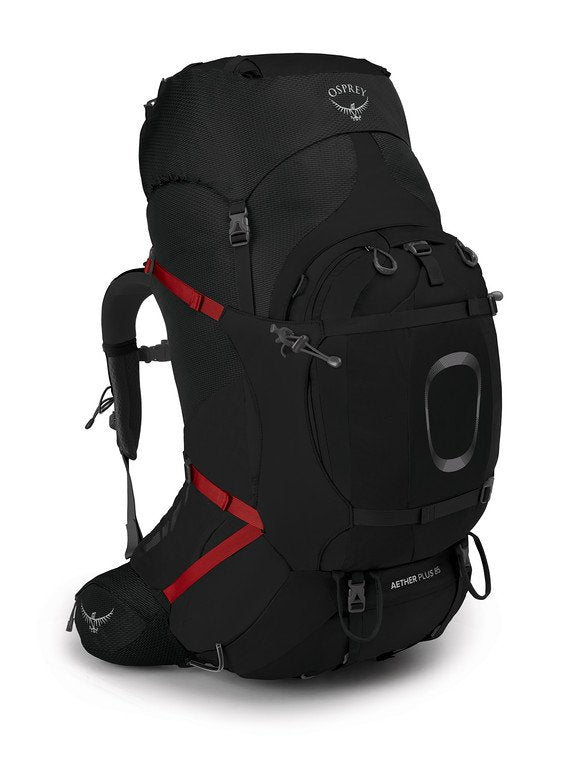 Osprey Aether Plus 85 Backpack - Lightweight Hiking Backpack for Men & Women - Large Capacity Travel Backpacking Pack - Perfect for Long-Distance Trekking & Outdoor Adventures