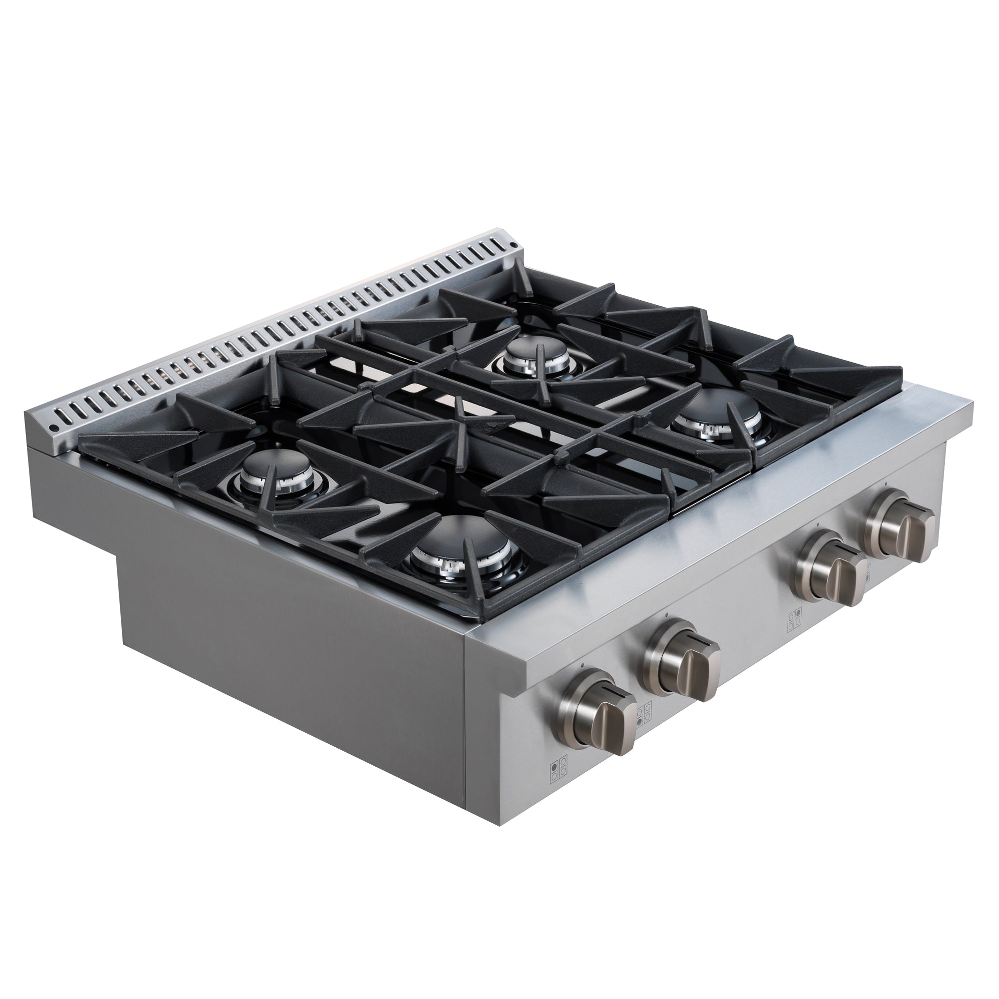 Ancona 30-Inch Commercial Style Stainless Steel Slide-In Gas Cooktop - Perfect for Modern Kitchens & Professional Cooking