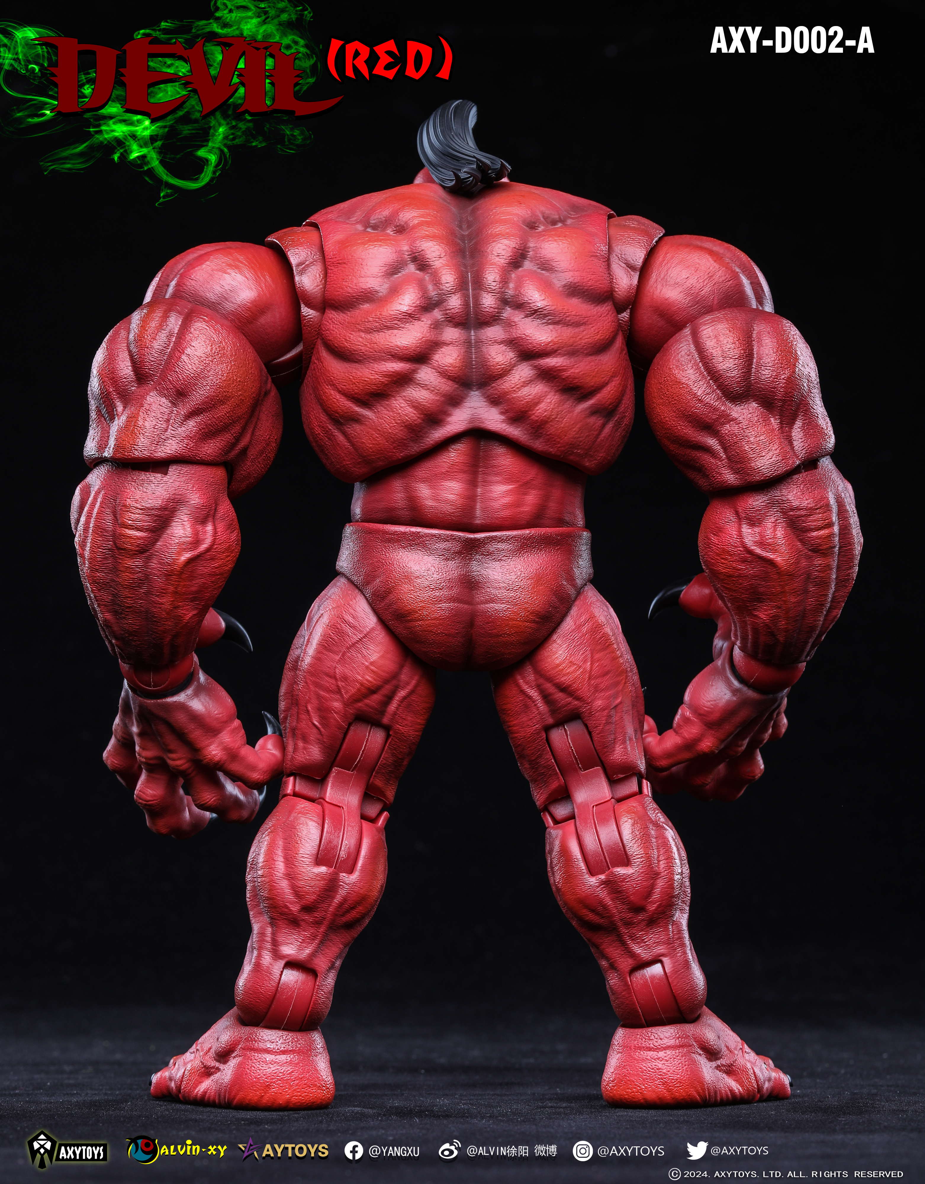 Pre Order AxyToys 1/12 Scale 20CM Devil Action Figure - Red & Grey Versions for Collectors and Display | Perfect for Anime Fans, Cosplay Props, and Model Photography