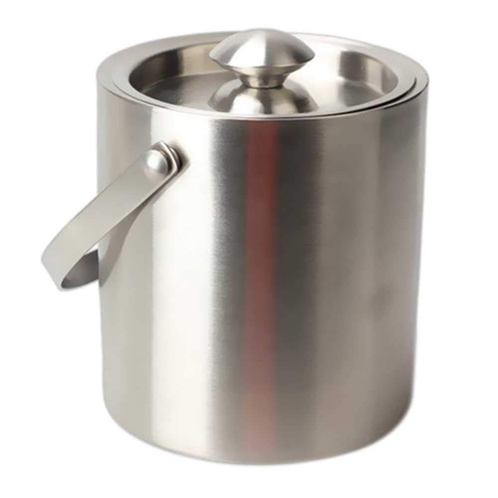 Premium Large Ice Bucket - Double Wall Insulated Stainless Steel Ice Cube Container for Wine, Champagne & Beverages - Perfect for Parties, Weddings & Home Bars