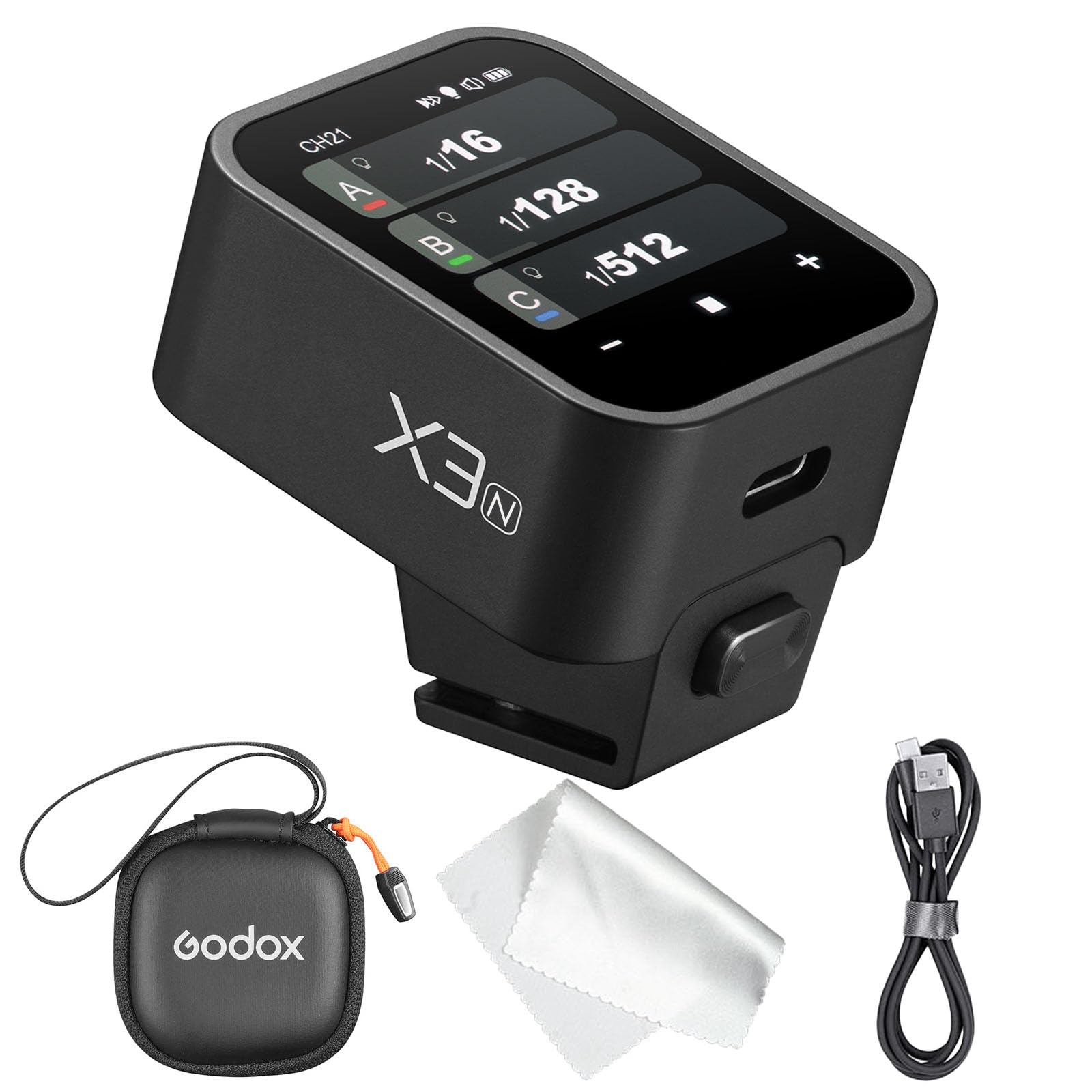 Godox X3N TTL Wireless Flash Trigger for Nikon Cameras - OLED Touchscreen Transmitter with Built-in Lithium Battery & Quick Charge (Upgrade from Xpro-N/XProII-N) - Perfect for Studio, Portrait & Event Photography