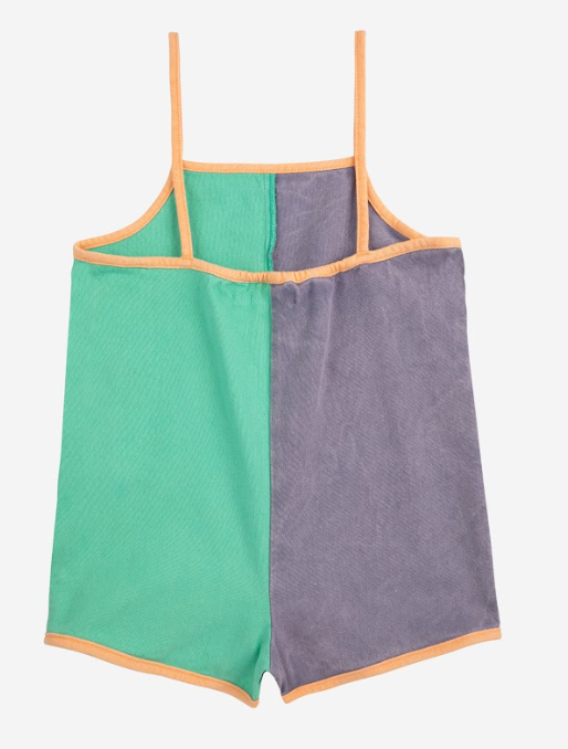 BOBO CHOSES Colorblock Playsuit for Baby Girls & Boys - Soft Cotton Jumpsuit (9-24 Months) | Perfect for Playdates, Daycare & Family Outings