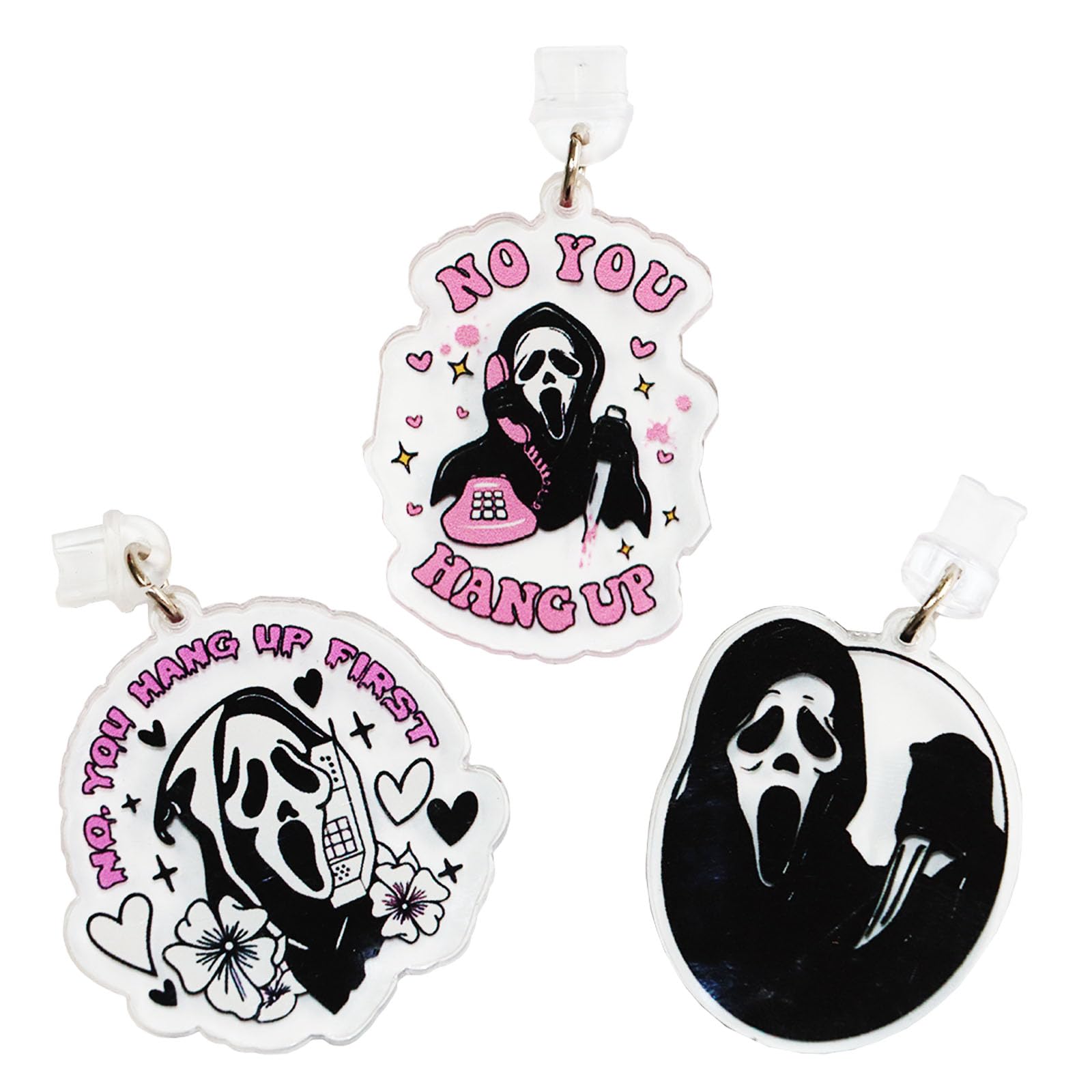 PIAOLGYI Halloween Phone Charger Port Dust Plug - Cute Ghost Charm Protector for iPhone Samsung - Funny Horror Scream Ghost Face Accessories - Perfect for Halloween Parties, Costume Accessories & Phone Protection