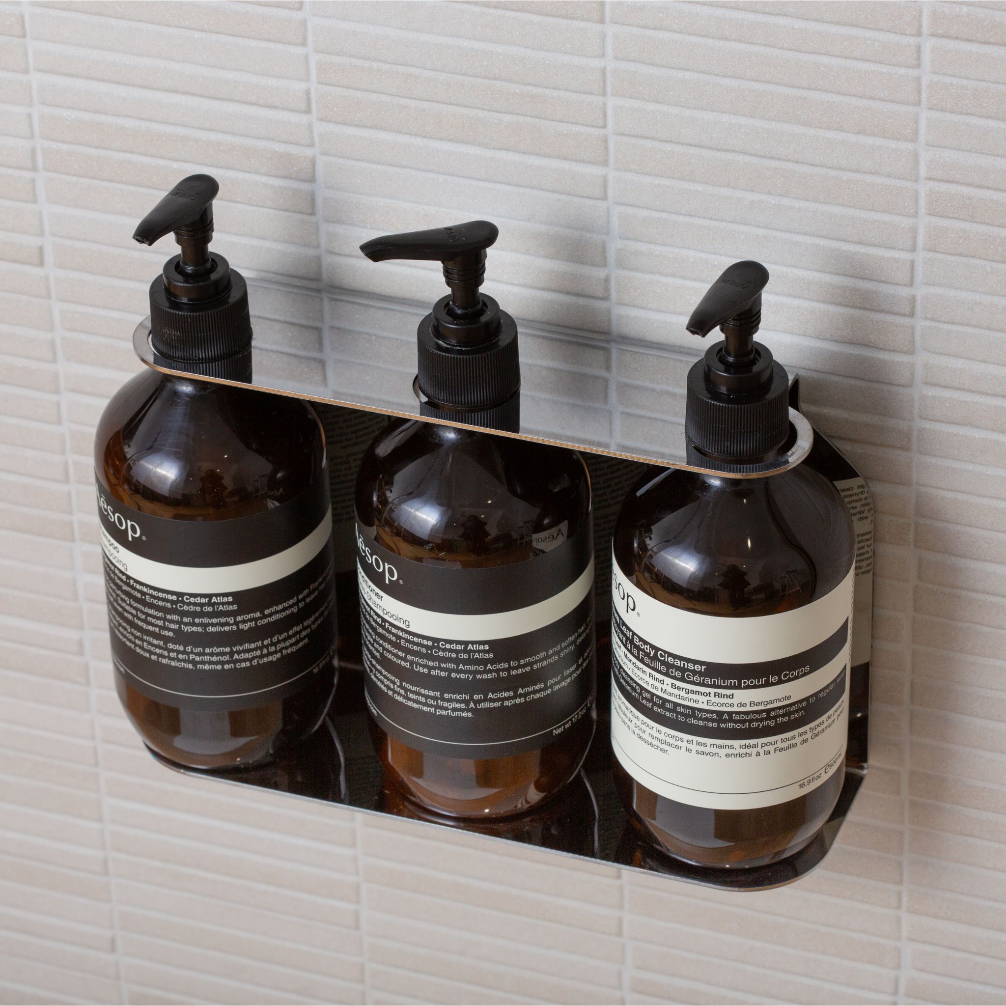 Triple Soap Dispenser Holder - Chrome Finish Bathroom Organizer for Countertop | Perfect for Kitchen, Bathroom Sink, and Vanity Organization