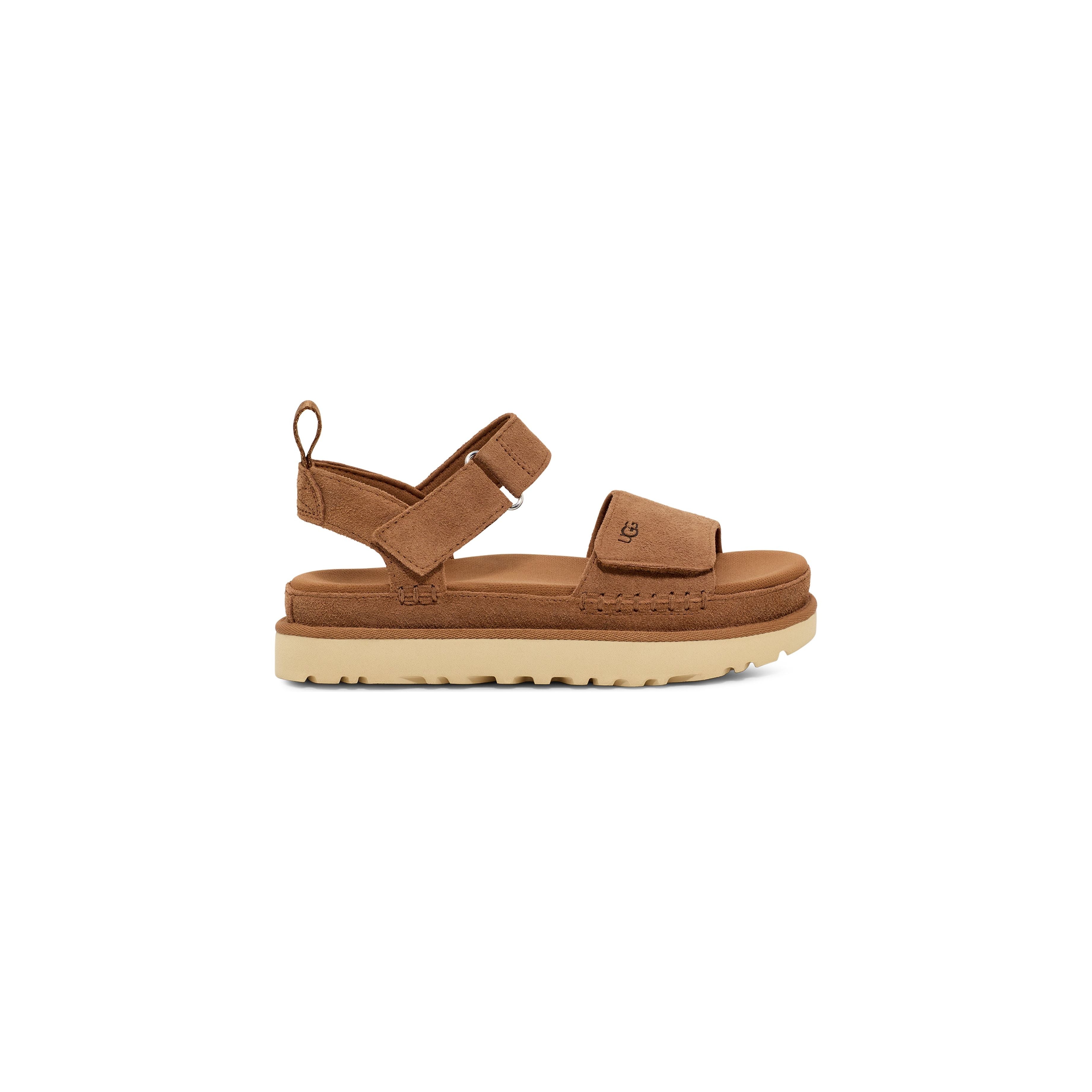 UGG Women's Goldenstar Comfort Slide Sandals - Soft Suede & Cushioned Footbed for Summer, Beach, and Casual Wear