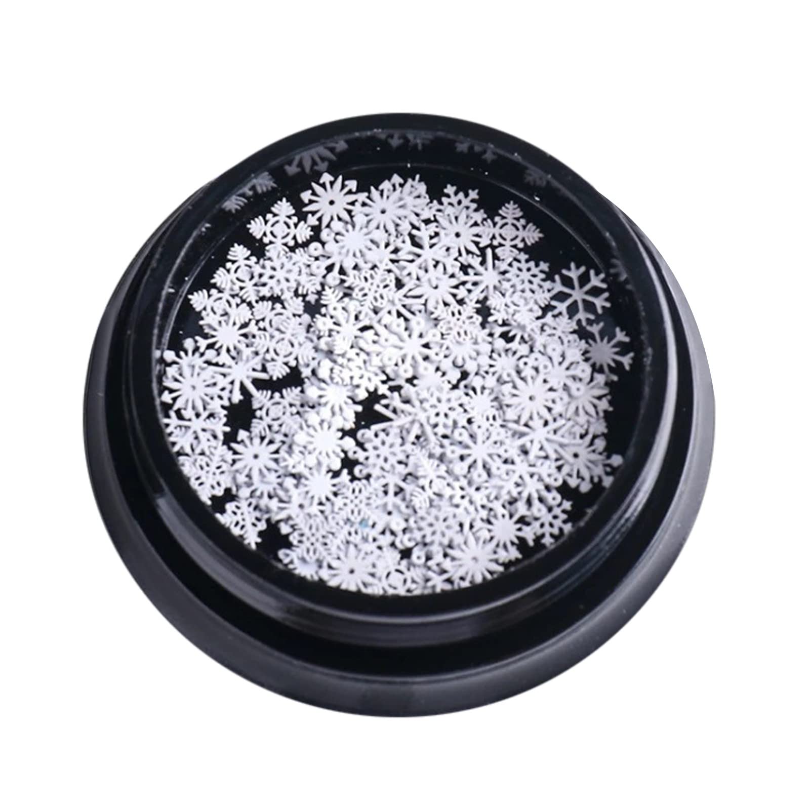 Snowflake Nail Stickers for Christmas - DIY White Nail Decals for Nail Art & Holiday Makeup - Perfect for Party, Gift Giving & Festive Nail Decoration (One Size)