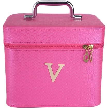 Sugarsa Vanity Box - Pink Makeup Organizer & Jewelry Storage Box for Women | Perfect for Dressing Table, Bathroom, and Travel | Set of 1