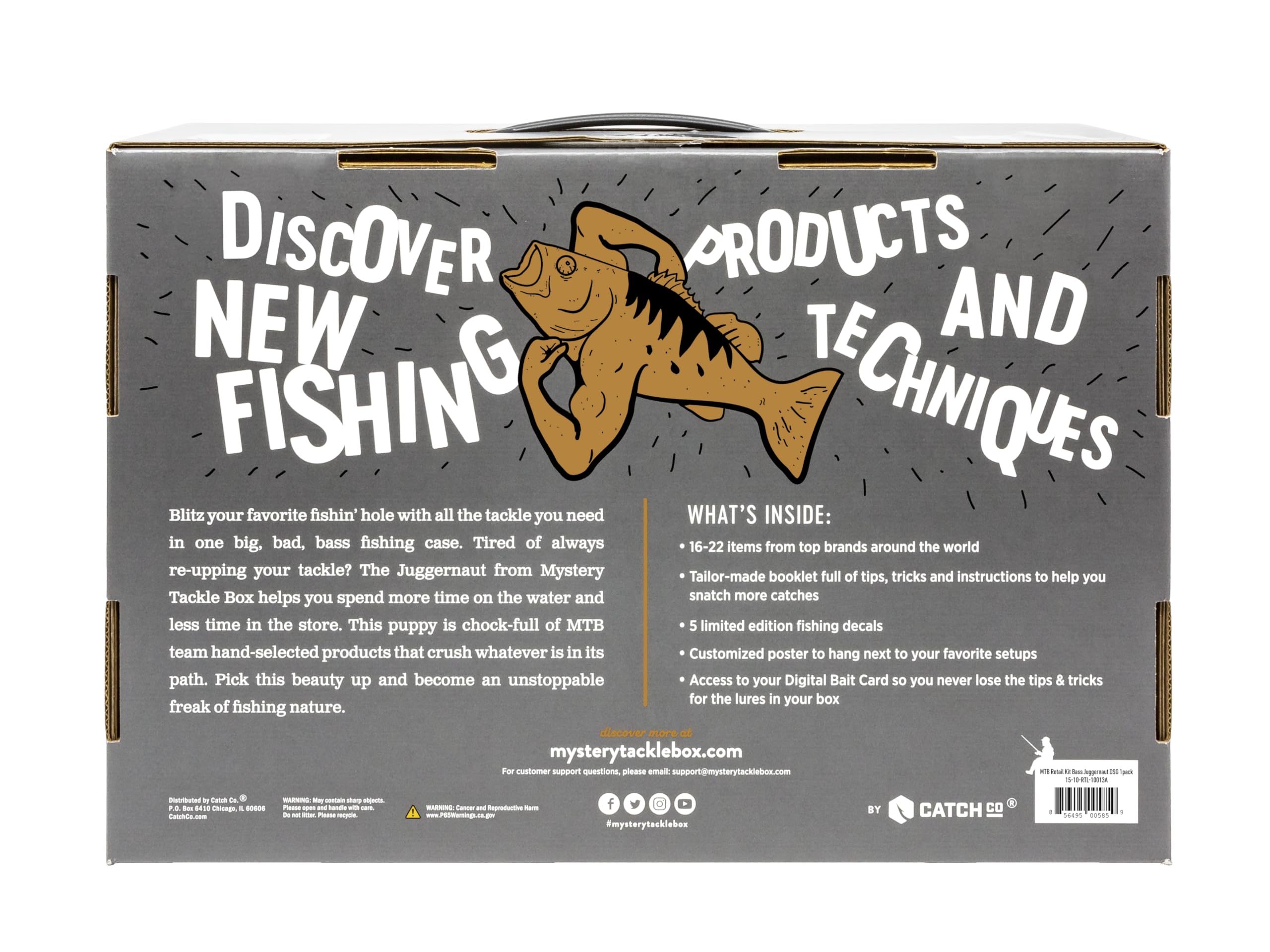 **Catch Co Mystery Tackle Box - Ultimate Freshwater Bass Fishing Kit for Largemouth & Smallmouth Bass | Premium Lures & Tackle | Perfect for Beginners & Pros | Lake & River Fishing Gear**
