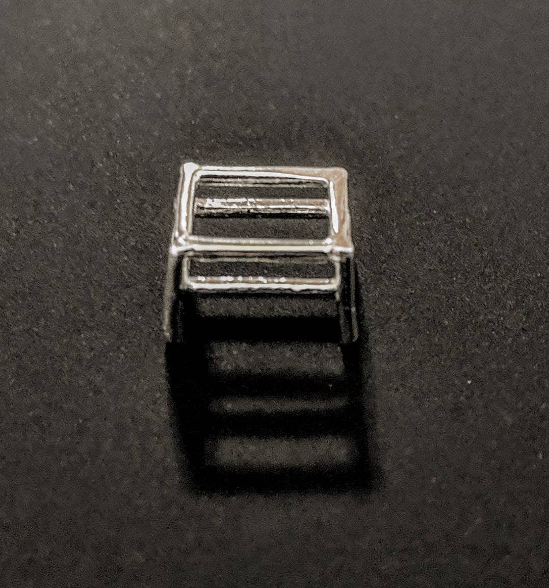 Solid Sterling Silver or 14kt Gold Wire Basket 5x3 30x22mm Emerald Cut Jewelry Setting - DIY Ring, Earring or Pendant Making Supplies for Custom Handmade Jewelry | Perfect for Engagement Rings, Wedding Bands & Gift Jewelry Crafting