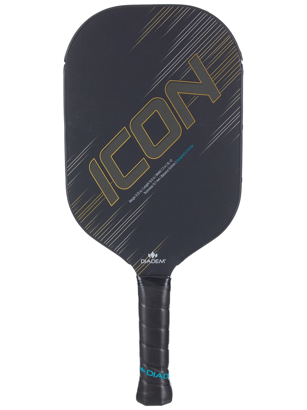 Diadem Icon V2 XL Pickleball Paddle - Premium Carbon Fiber Paddle for Advanced Players - Perfect for Competitive Tournaments & Outdoor Play
