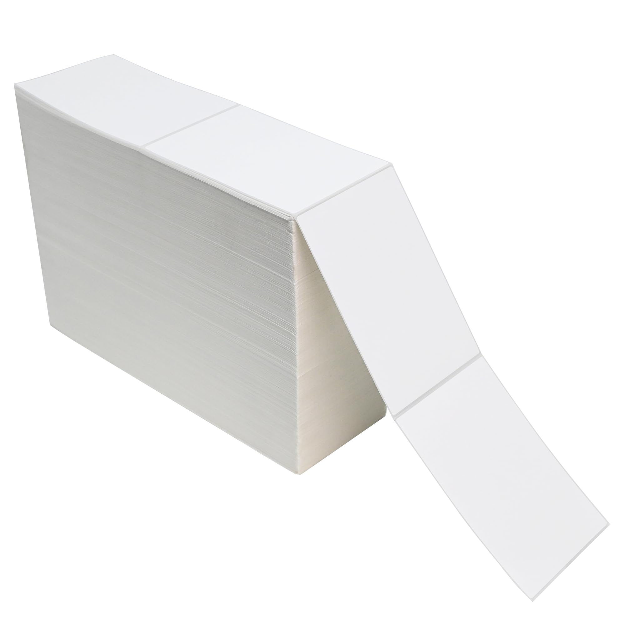 4000 Fanfold 4 x 6 Direct Thermal Shipping Labels - White Commercial Grade Thermal Printer Labels with Perforated Lines | Compatible with Zebra & Rollo Printers | Ideal for E-commerce, Warehouse & Retail Shipping