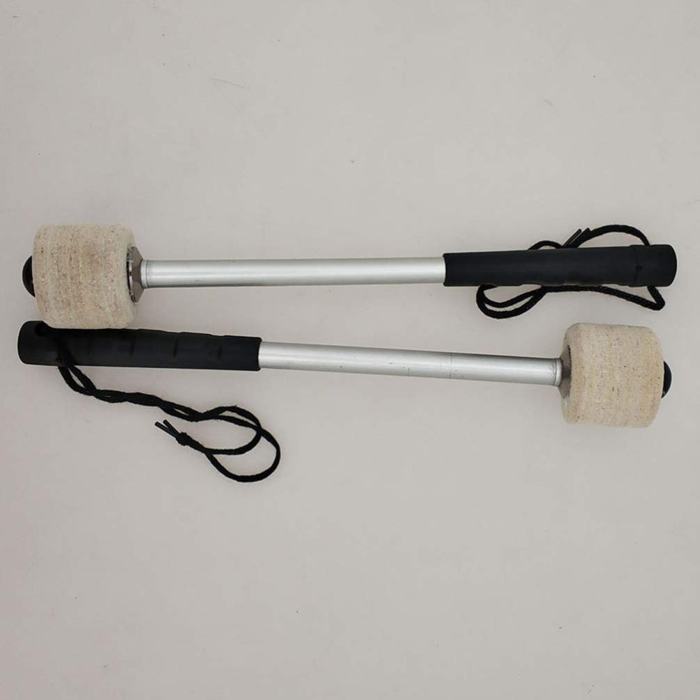 Professional Timpani Mallets with Felt Head & Stainless Steel Handle - Drum Mallet for Percussion Instruments | Perfect for Orchestras, Drum Kits & Music Classrooms