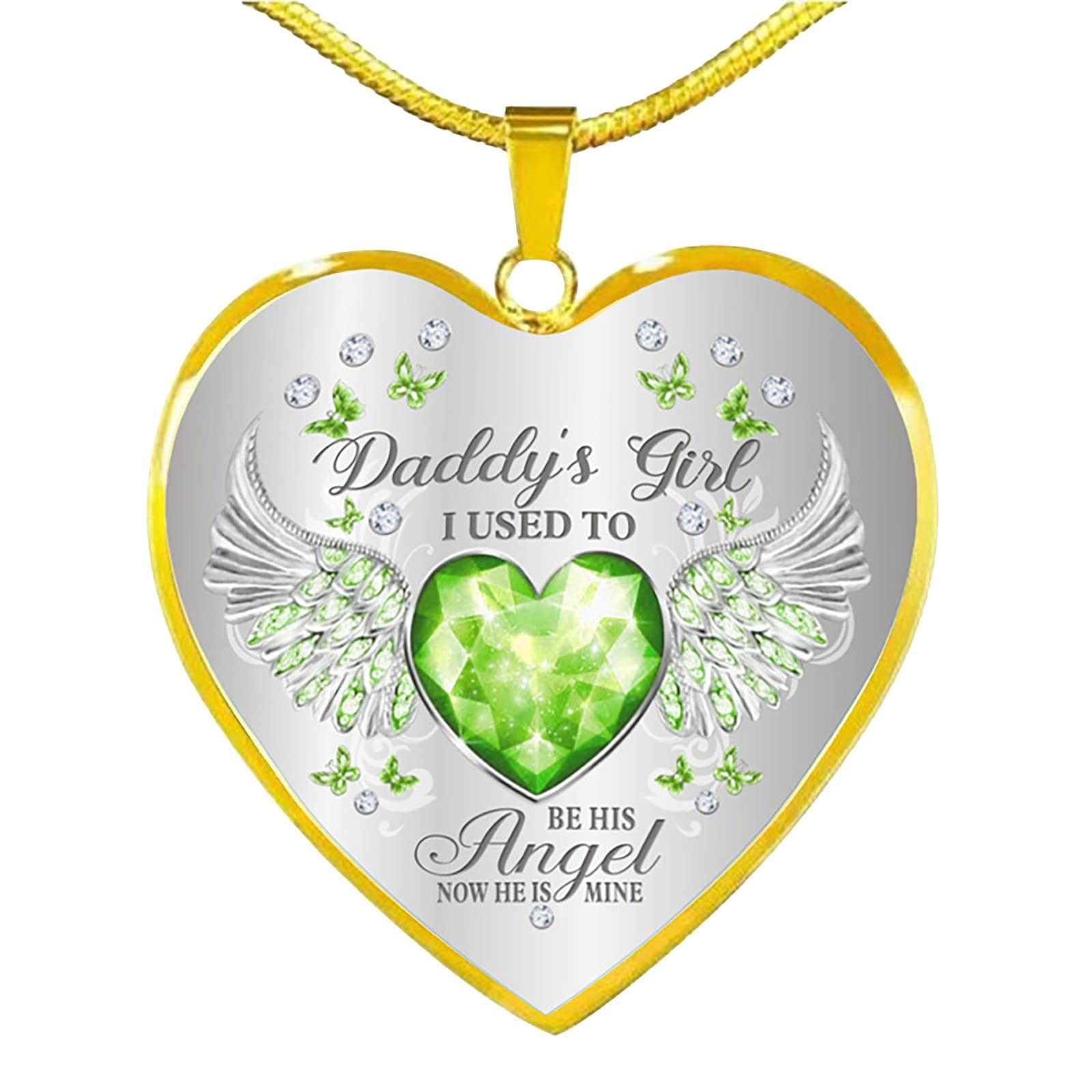 Angel Wing Jewelry Necklace - Memorial Keepsake Pendant for Women, Perfect Gift for Daughter, Wife, Mom & Best Friend | Heart-Shaped Sympathy Gift for Loss of Loved One | Elegant Everyday Wear & Special Occasion Jewelry (One Size)