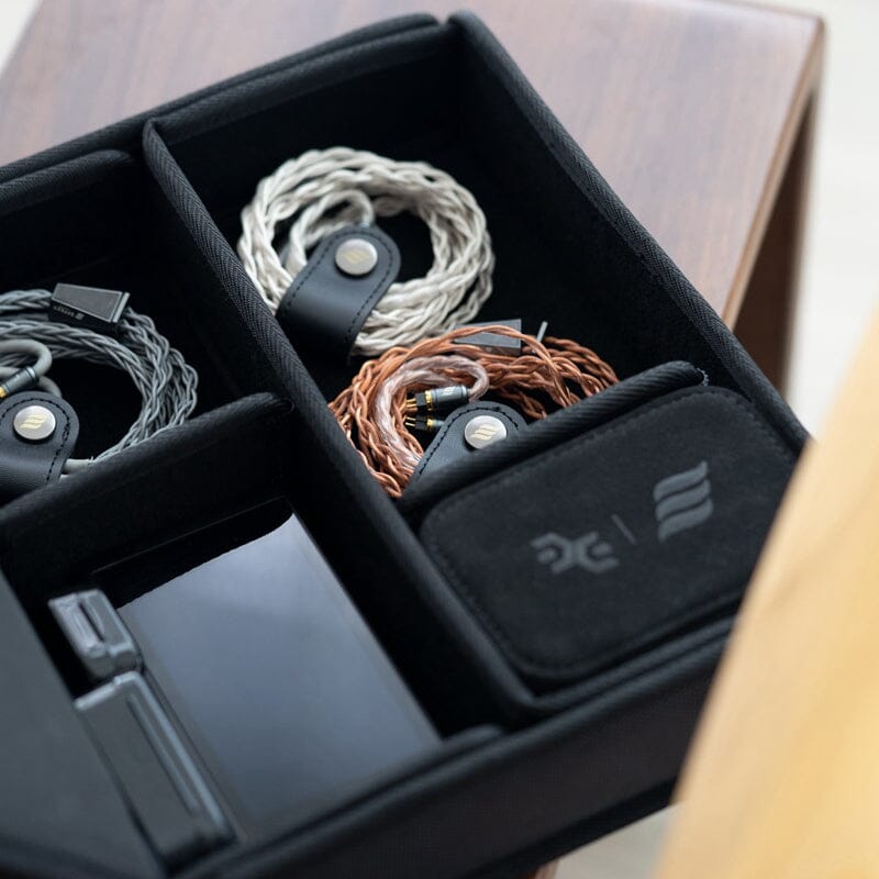 Effect Audio Chamber Carrying Case - Premium Headphone Storage Pouch for Travel & Home Use - Durable Protective Case for Earphones, IEMs, and Audio Accessories (Perfect for Musicians, Audiophiles, and Commuters)