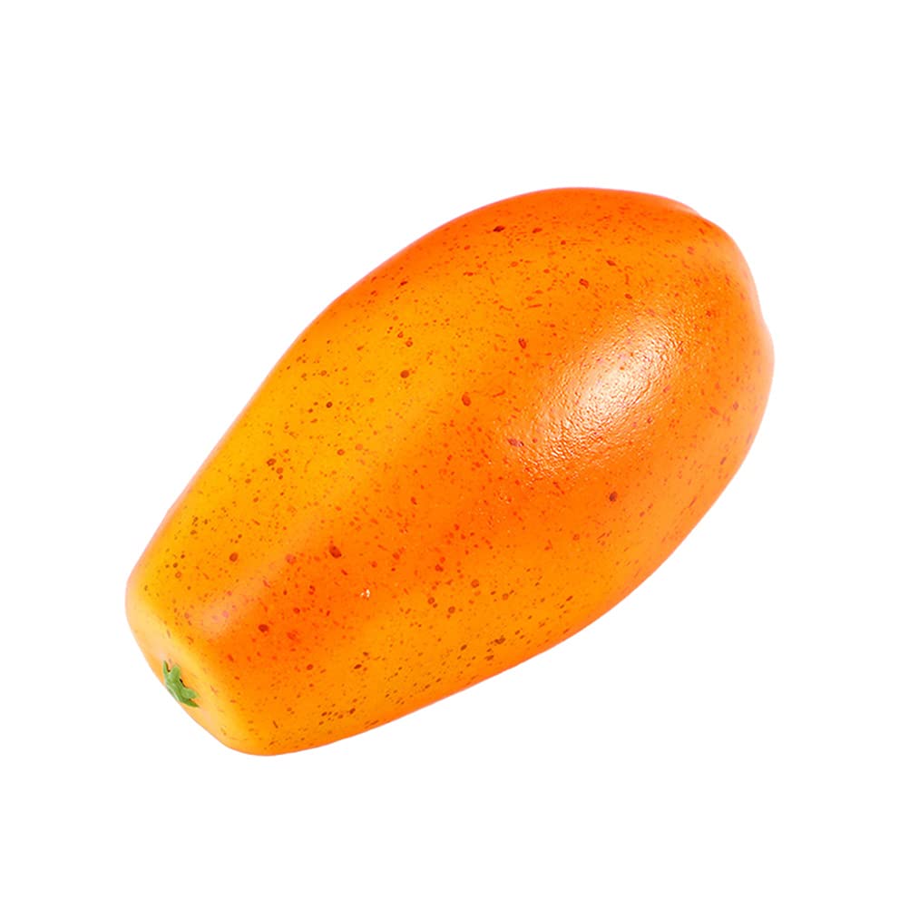 1pc Realistic Papaya Fruit Model - Decorative Fake Fruit for Home, Wall, and Room Decor - Perfect for Photography Props, Kitchen Display, and Tropical Themed Party Decorations