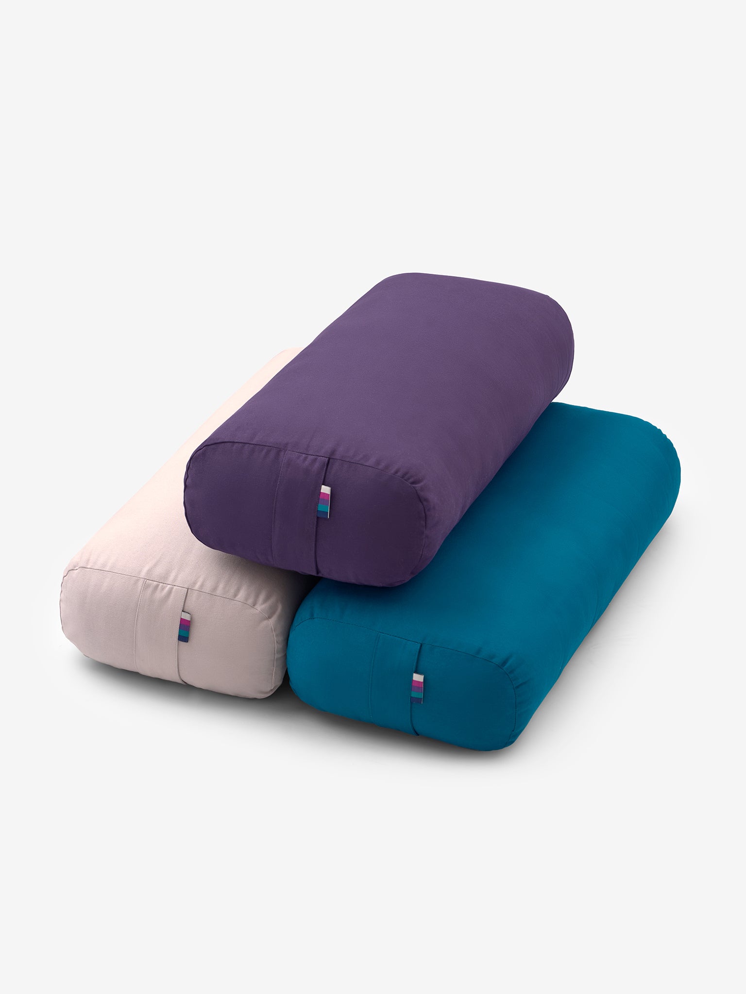 Yogamatters Organic Cotton Rectangular Bolster - Box of 4 | Premium Yoga Bolster for Meditation, Restorative Yoga & Home Decor