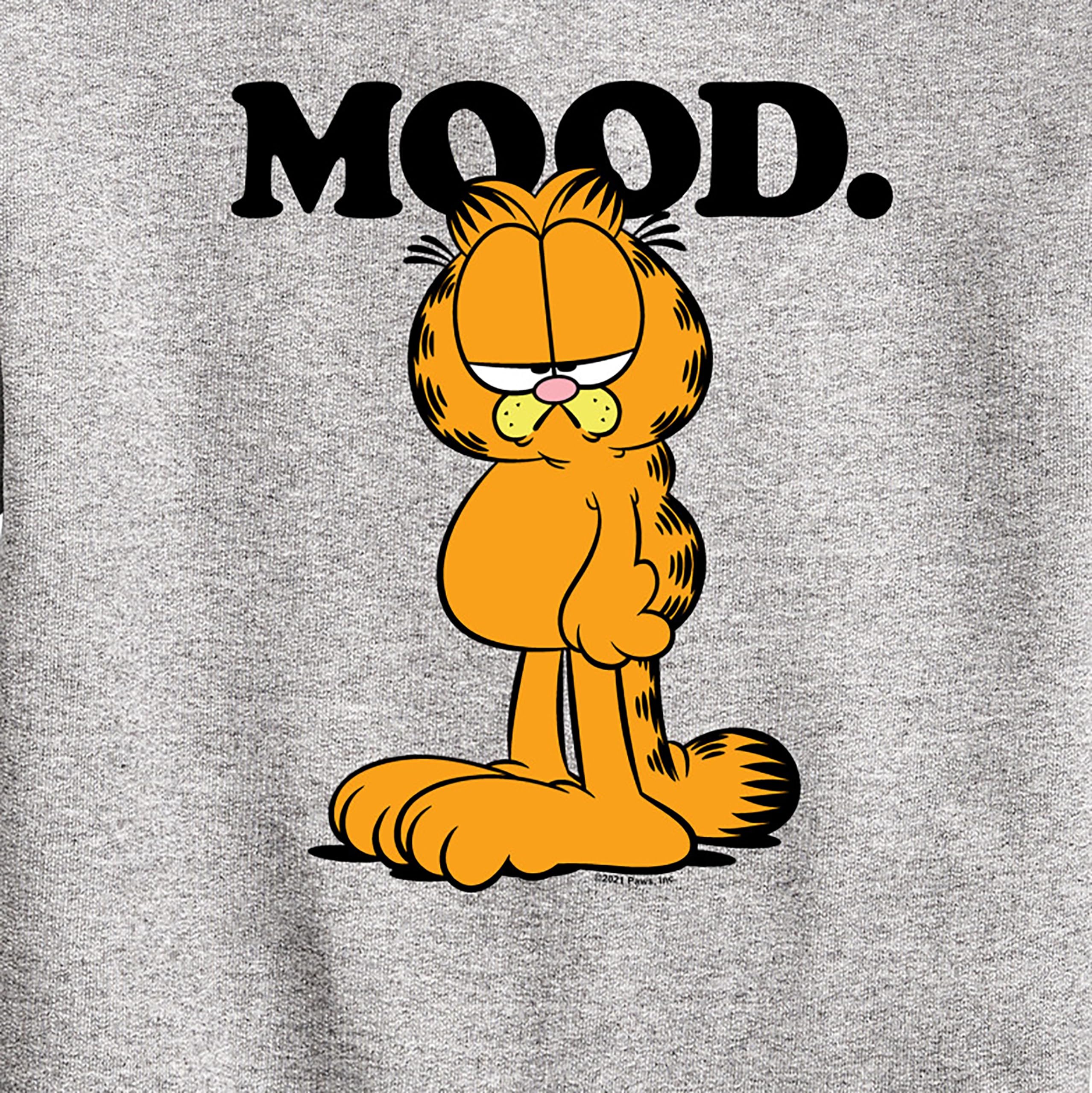 HYBRID APPAREL Garfield Mood Fleece Sweatshirt for Toddler & Youth | Soft Crewneck Pullover | Cute Cartoon Graphic Hoodie for Kids & Teens | Perfect for School, Playdates & Family Outings