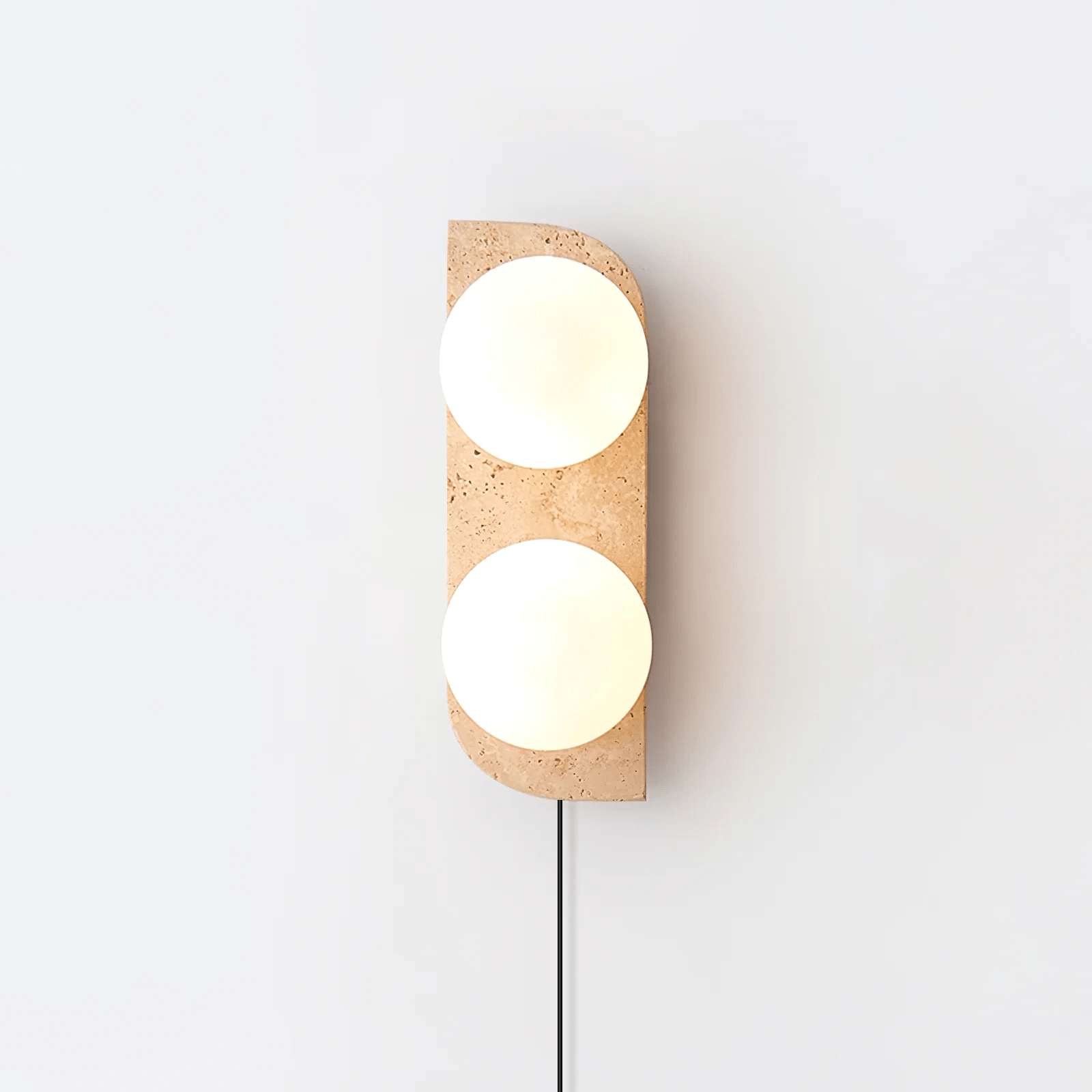 Yellow Travertine & White