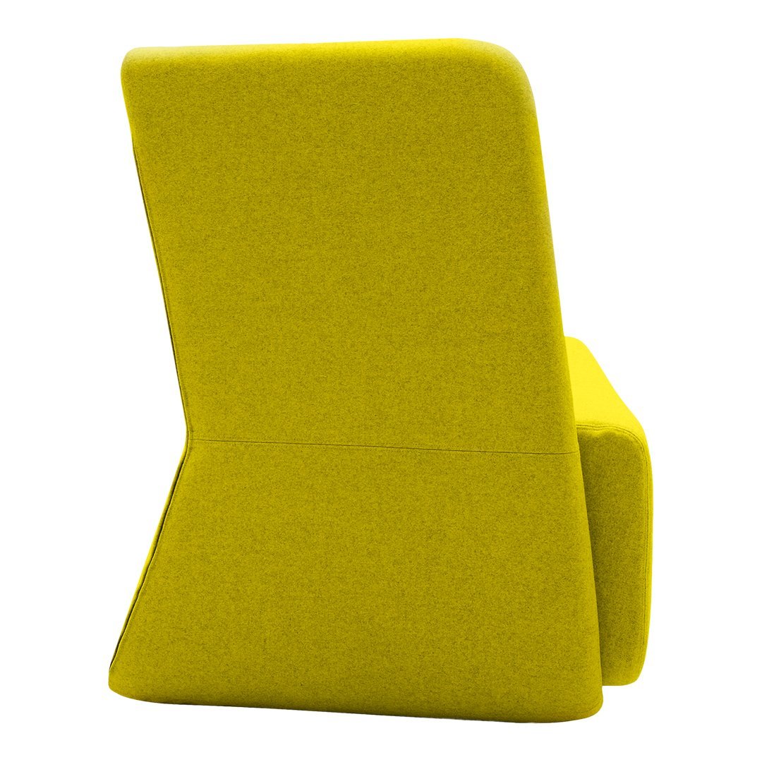 Demacker Woven Basket Sofa - Low Profile Modern Lounge Chair with Soft Cushions for Living Room, Bedroom, or Patio Relaxation